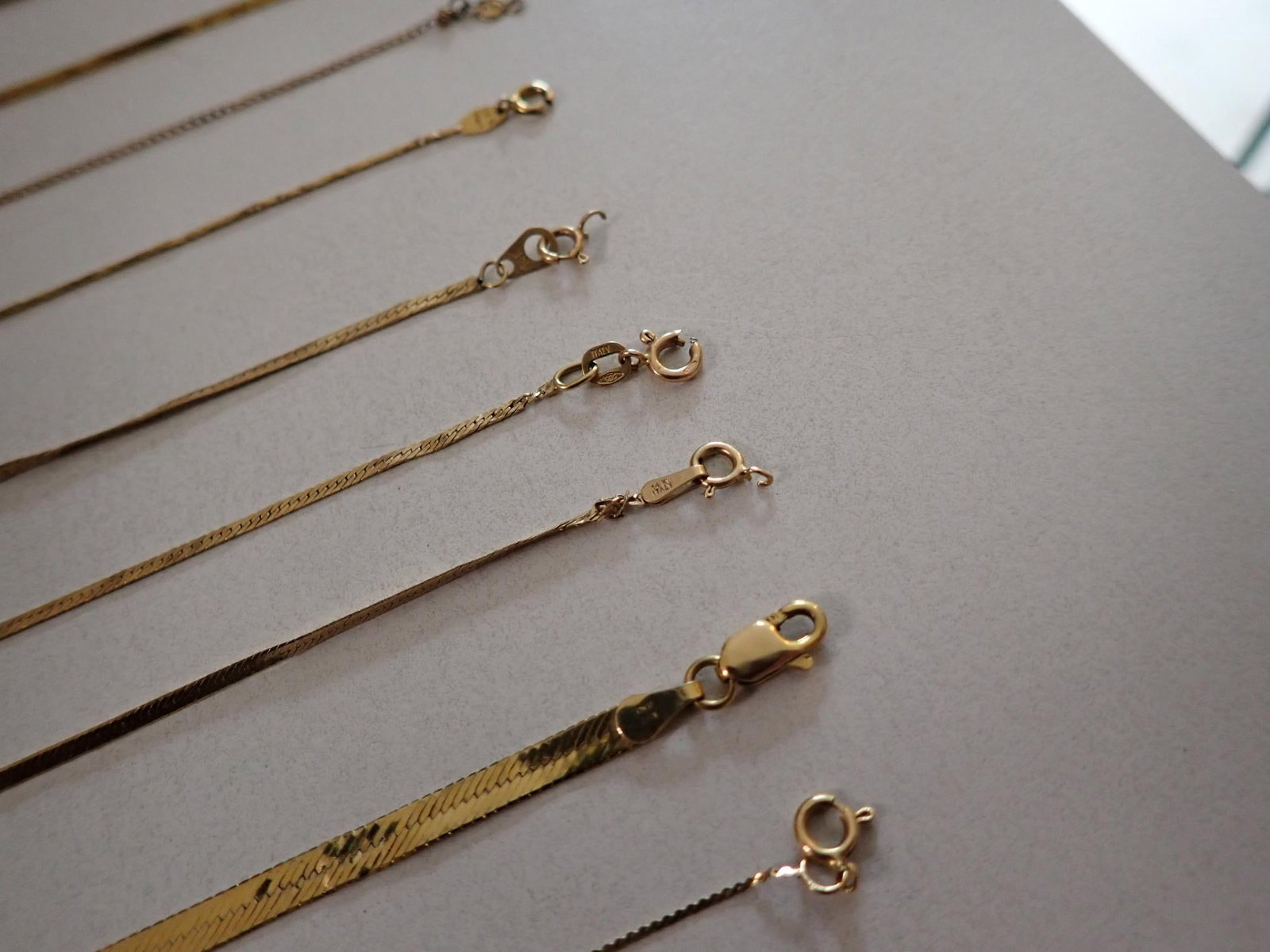 14K Necklace and Bracelets - 10