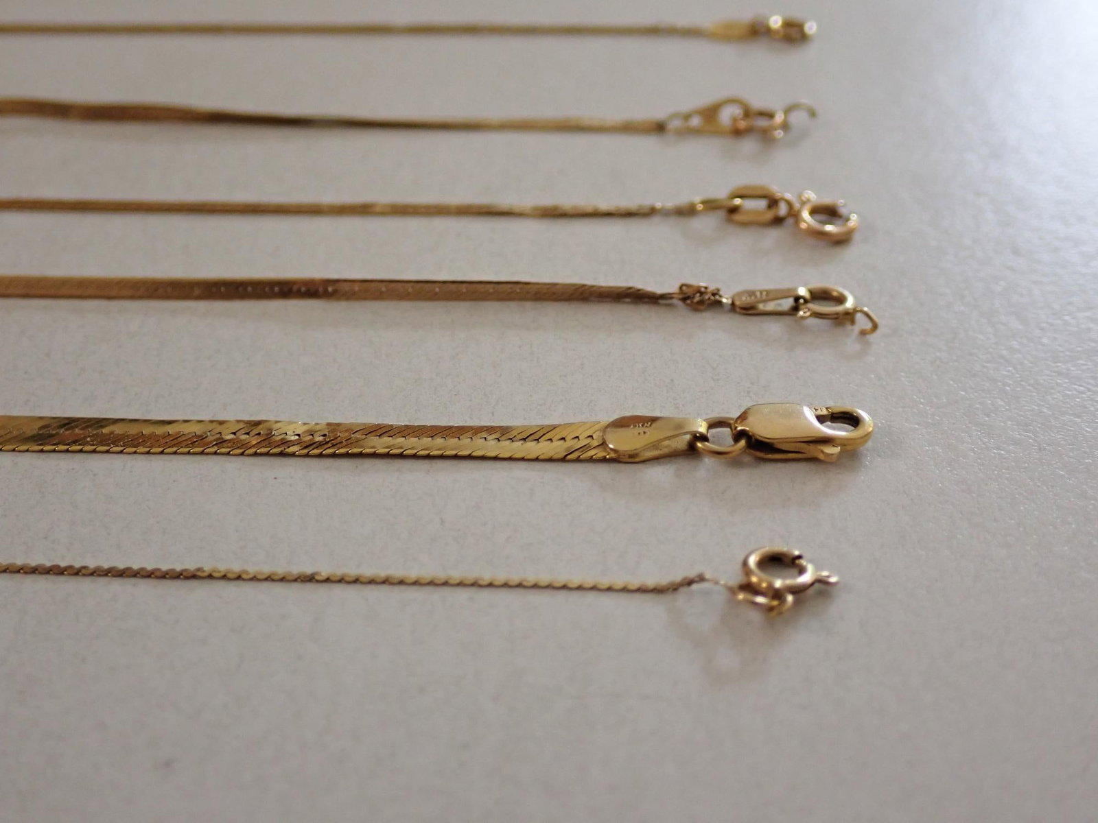 14K Necklace and Bracelets - 2