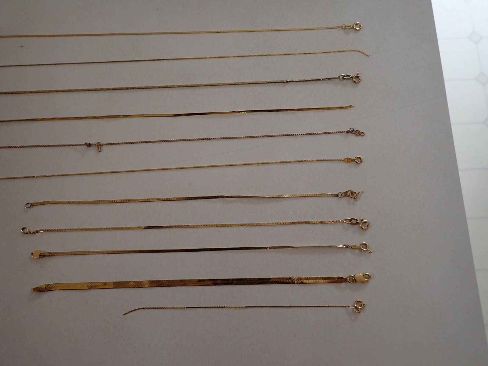 14K Necklace and Bracelets - 7