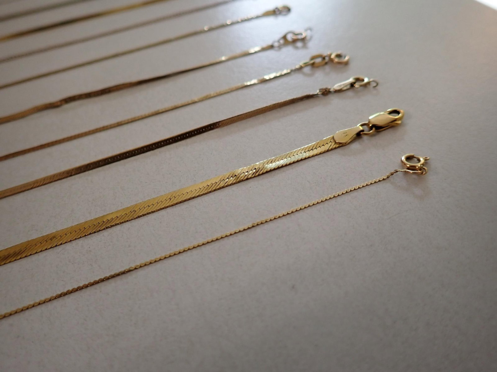 14K Necklace and Bracelets - 8