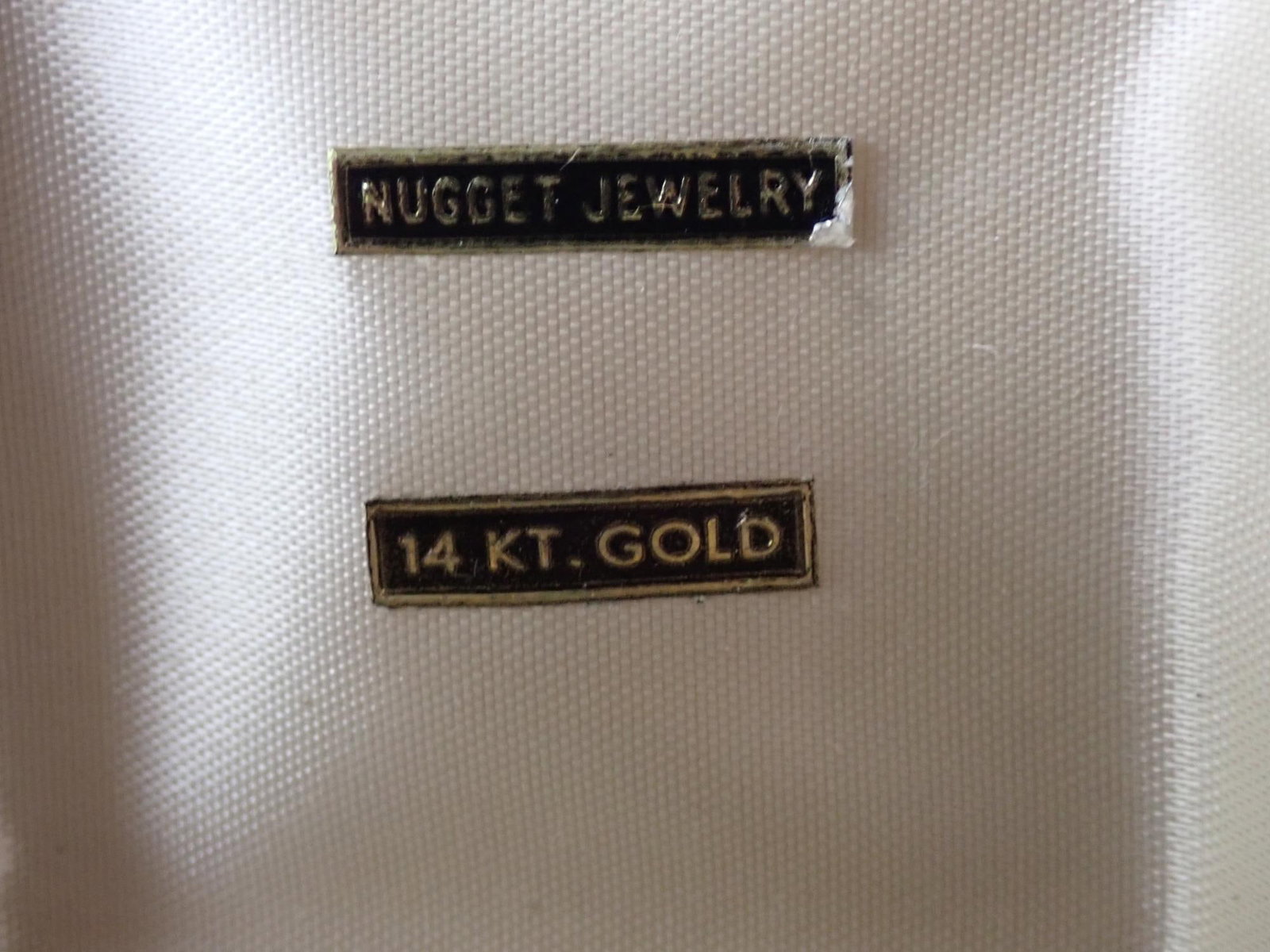 14K Nugget Cuff Links in Box - 5