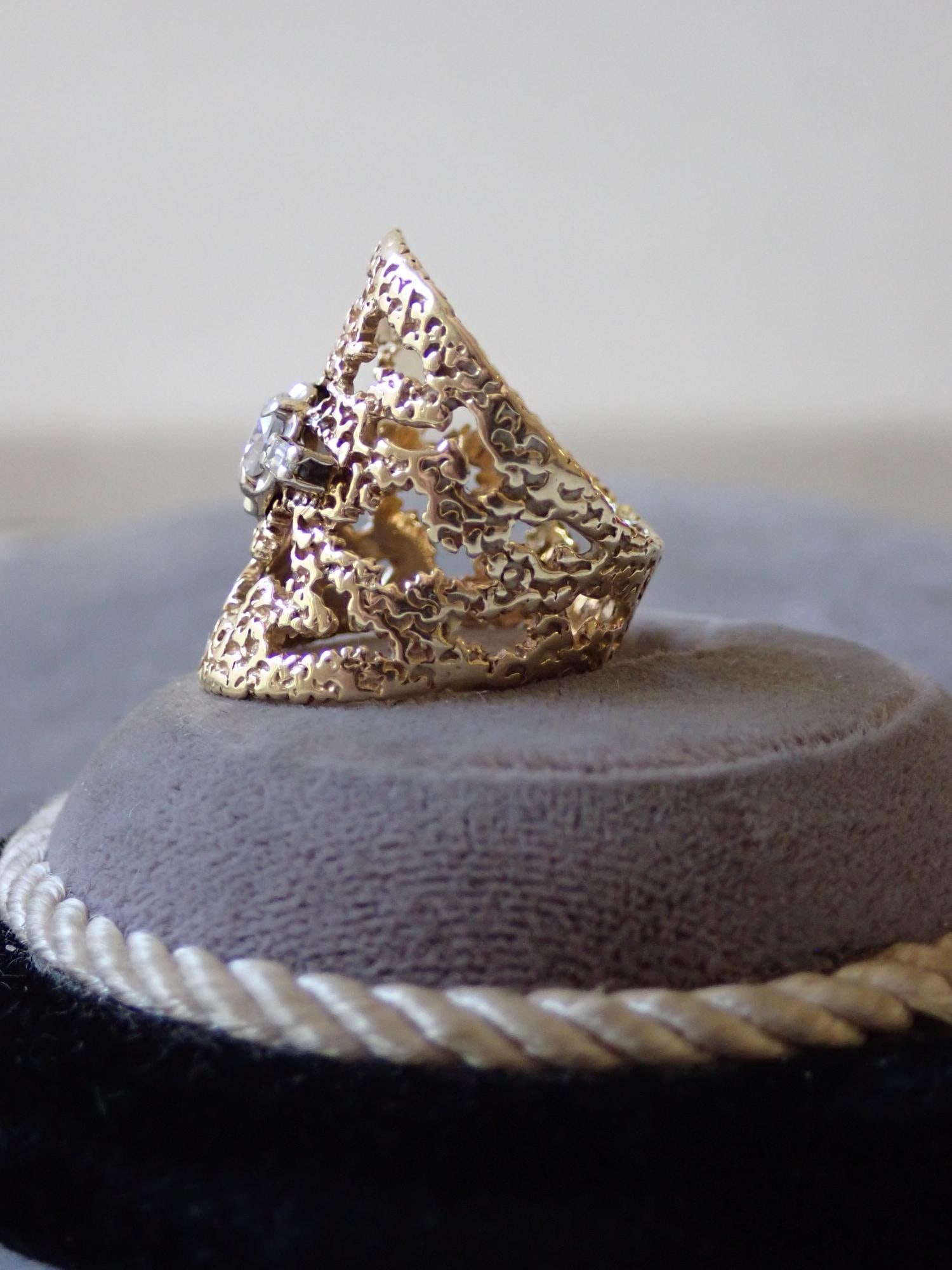 14K and Diamond Ring - 8