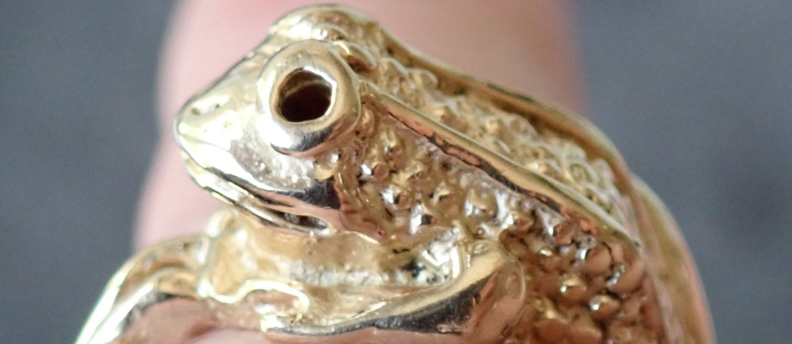 14K Gold Frog Ring - 2