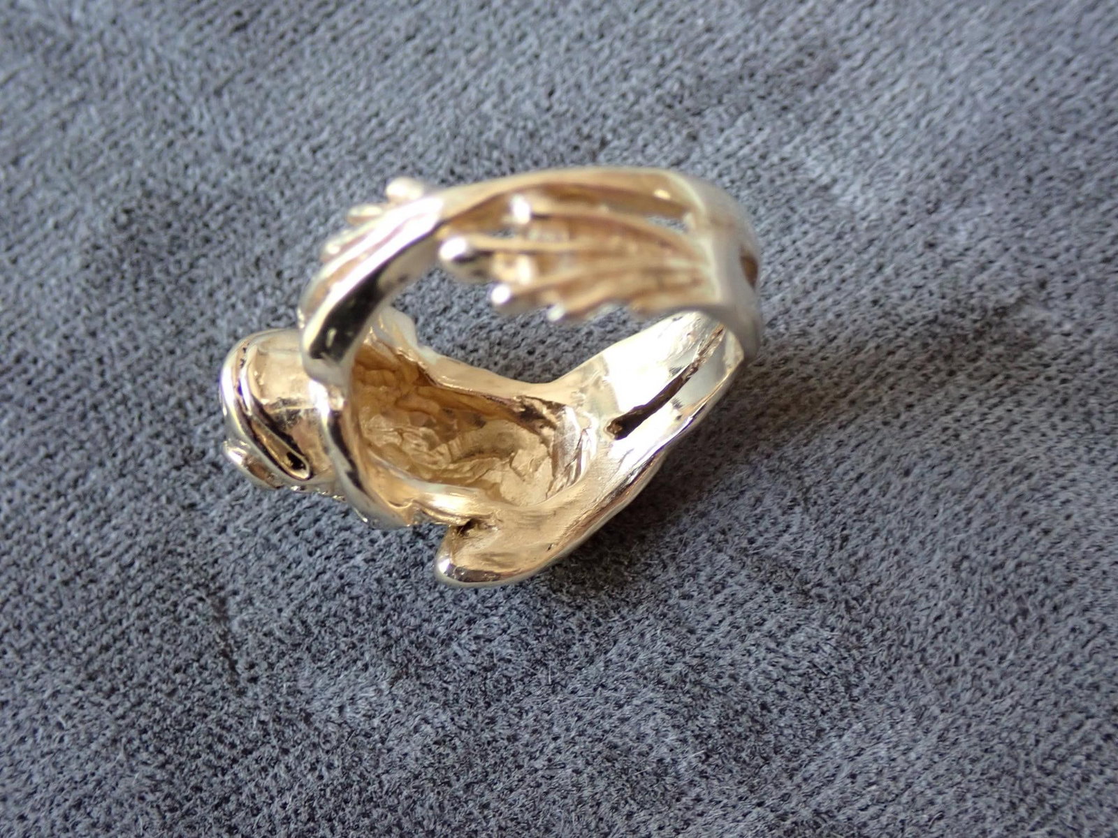 14K Gold Frog Ring - 7