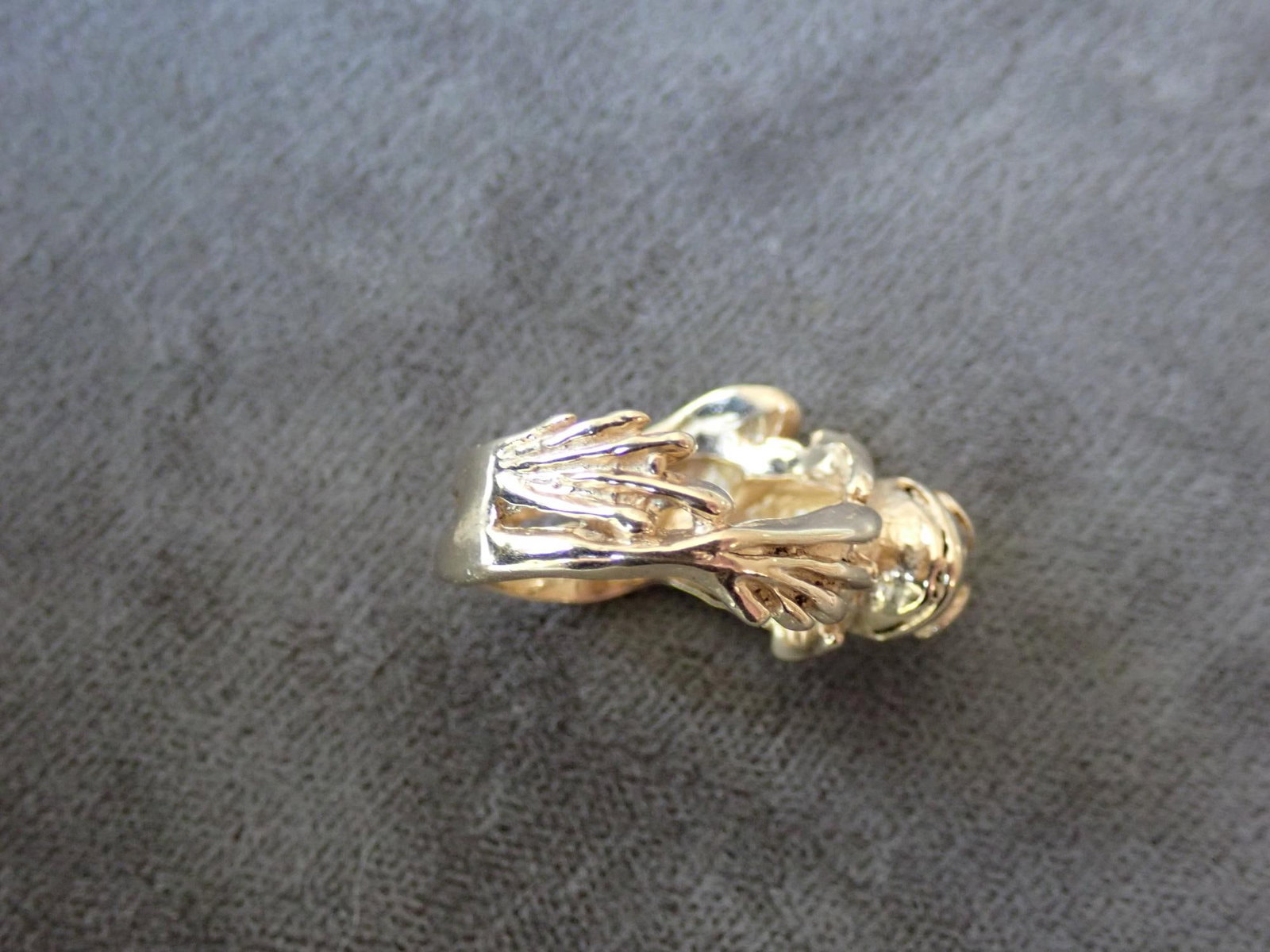 14K Gold Frog Ring - 8