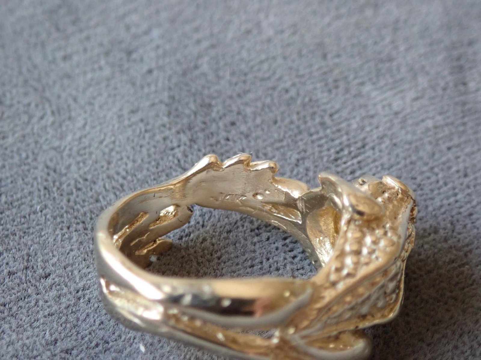 14K Gold Frog Ring - 9