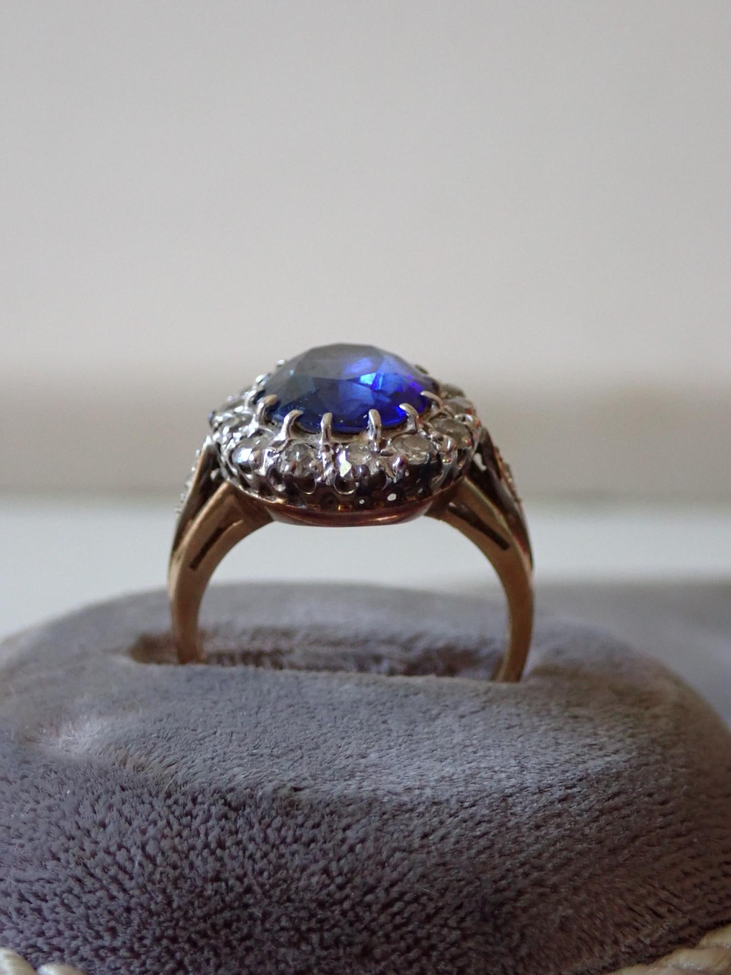 14K and Sapphire Ring - 3