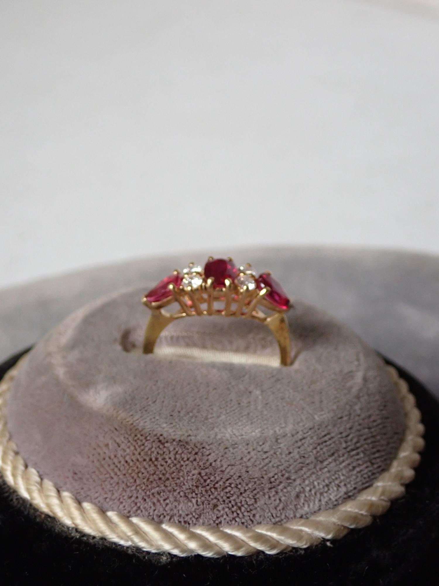 Ruby & Diamond 18K Ring - 3