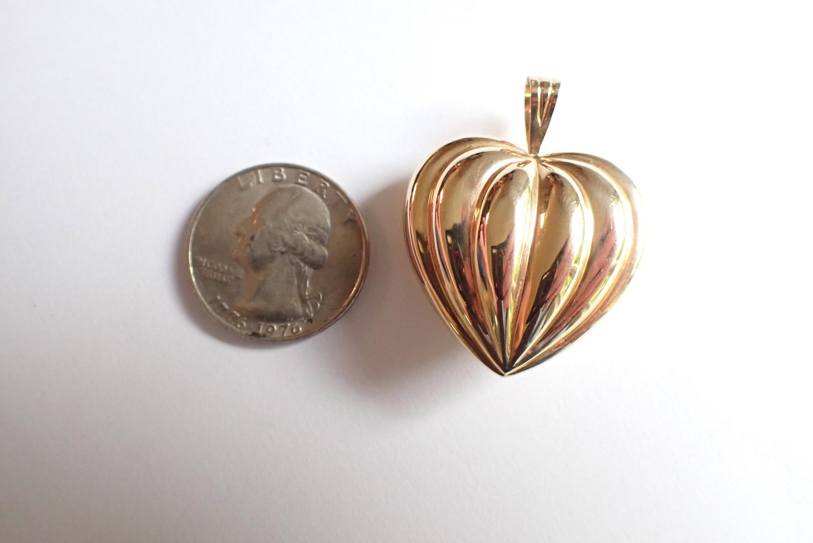 14K Heart Pendant - 2