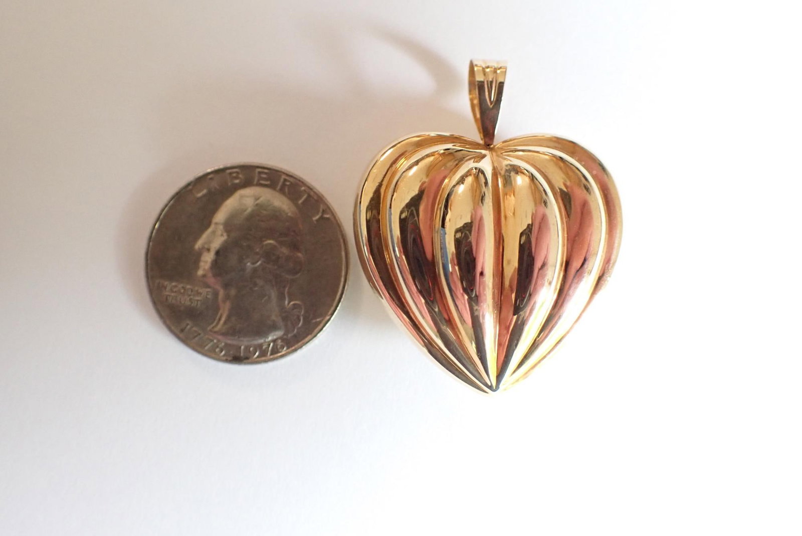 14K Heart Pendant - 5