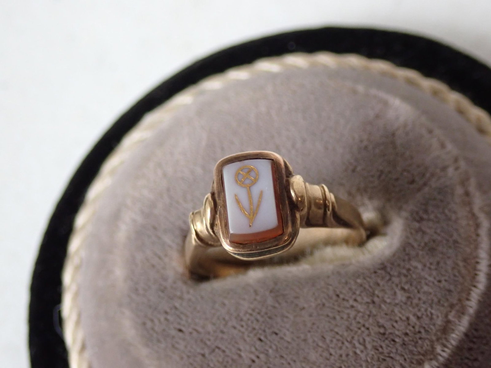 10K Emerald Created Ring - 3