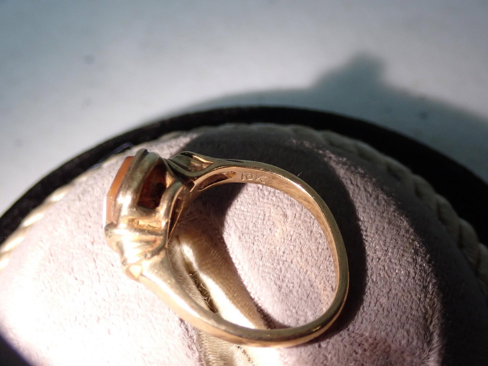 10K Emerald Created Ring - 5