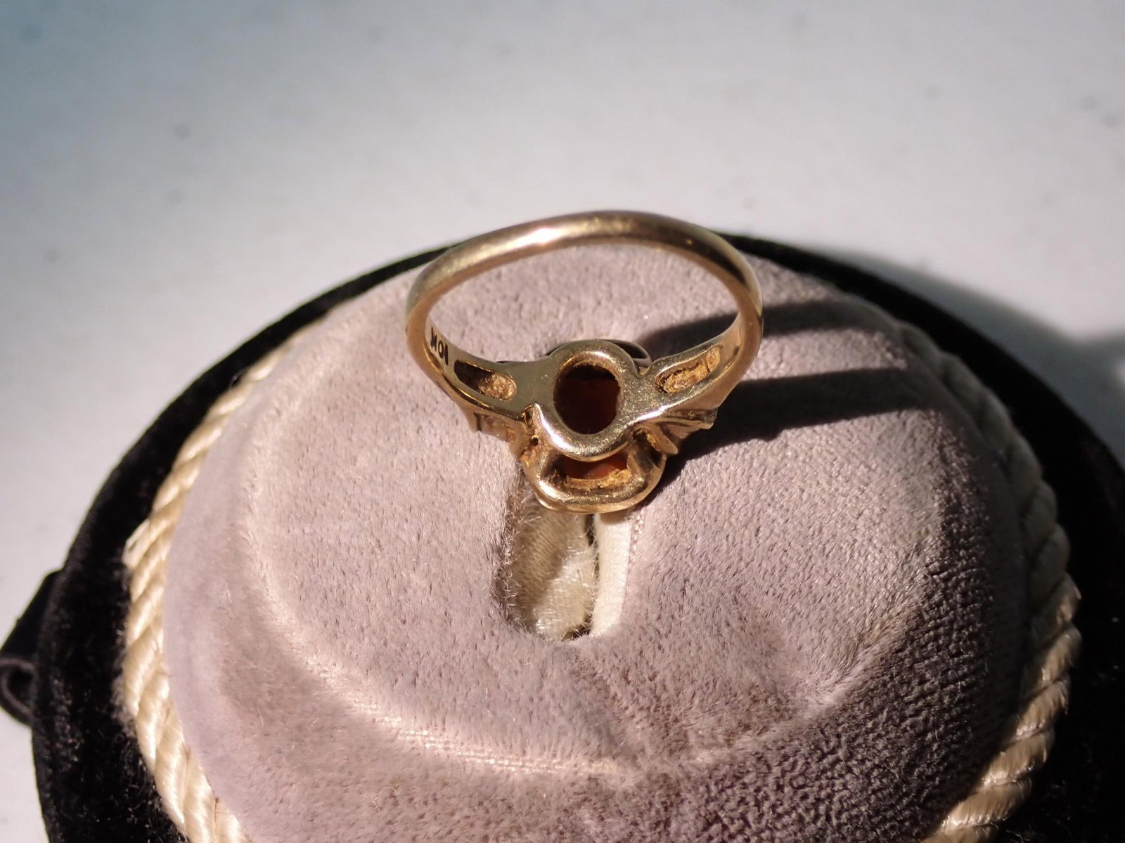 10K Emerald Created Ring - 6