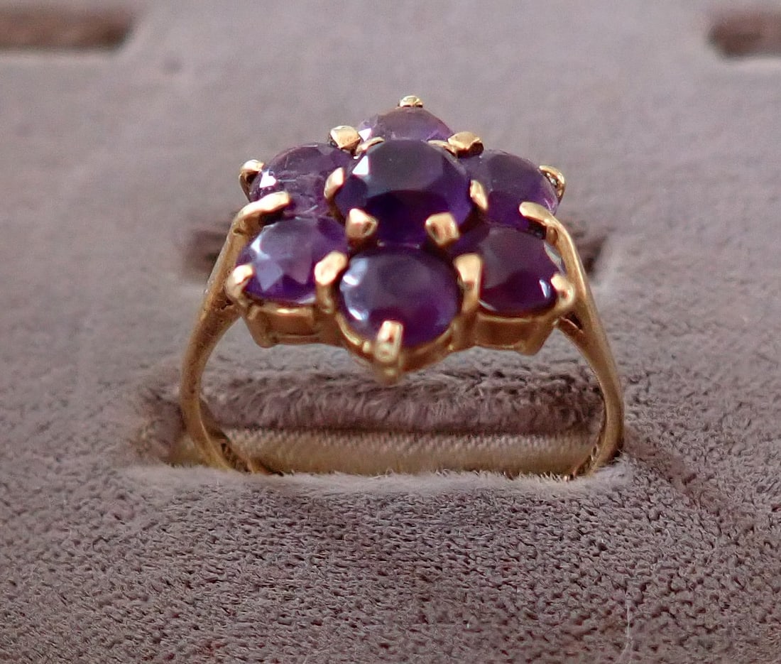 14K Gold and Amethyst Ring (1 of 5)