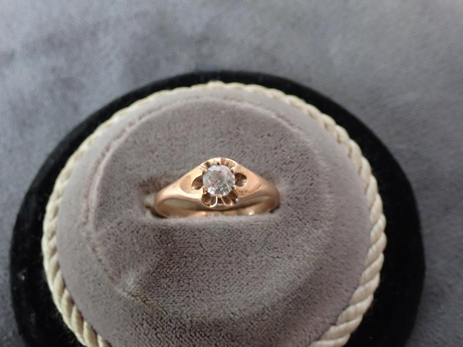 10K Gold and CZ Ring - 2