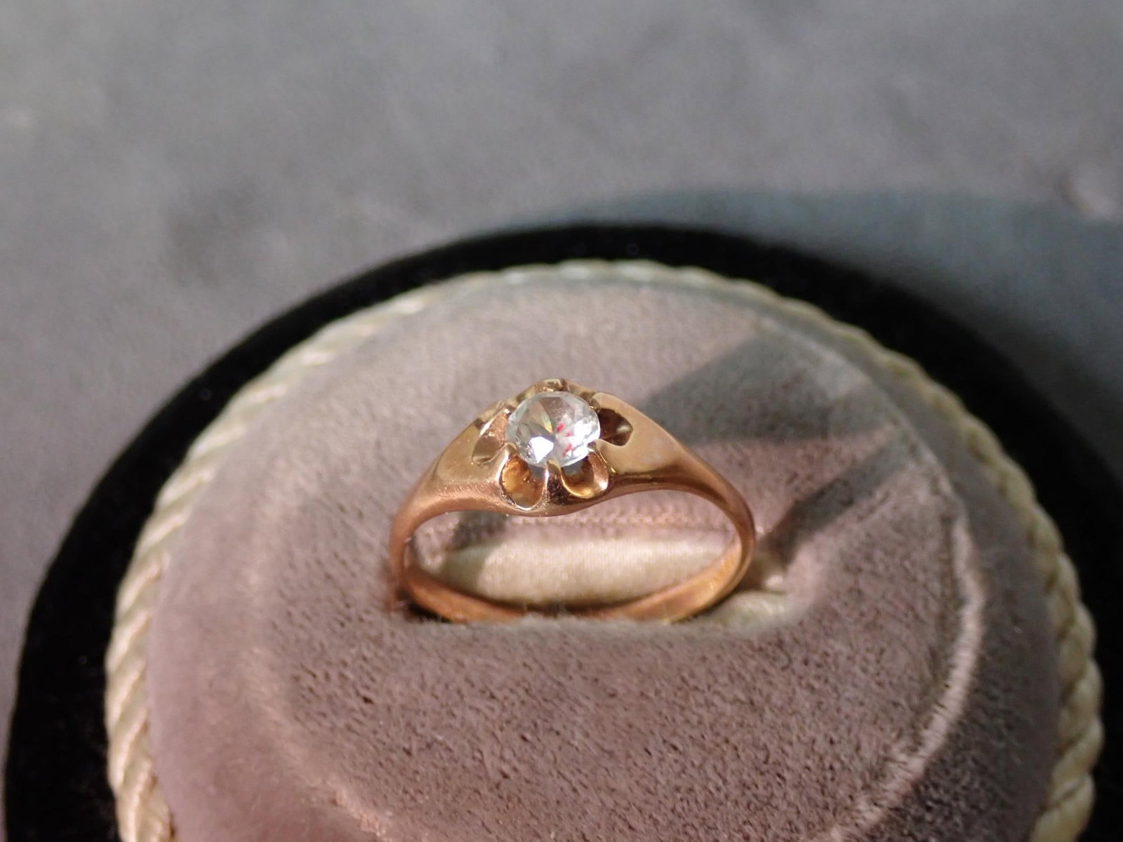 10K Gold and CZ Ring - 5