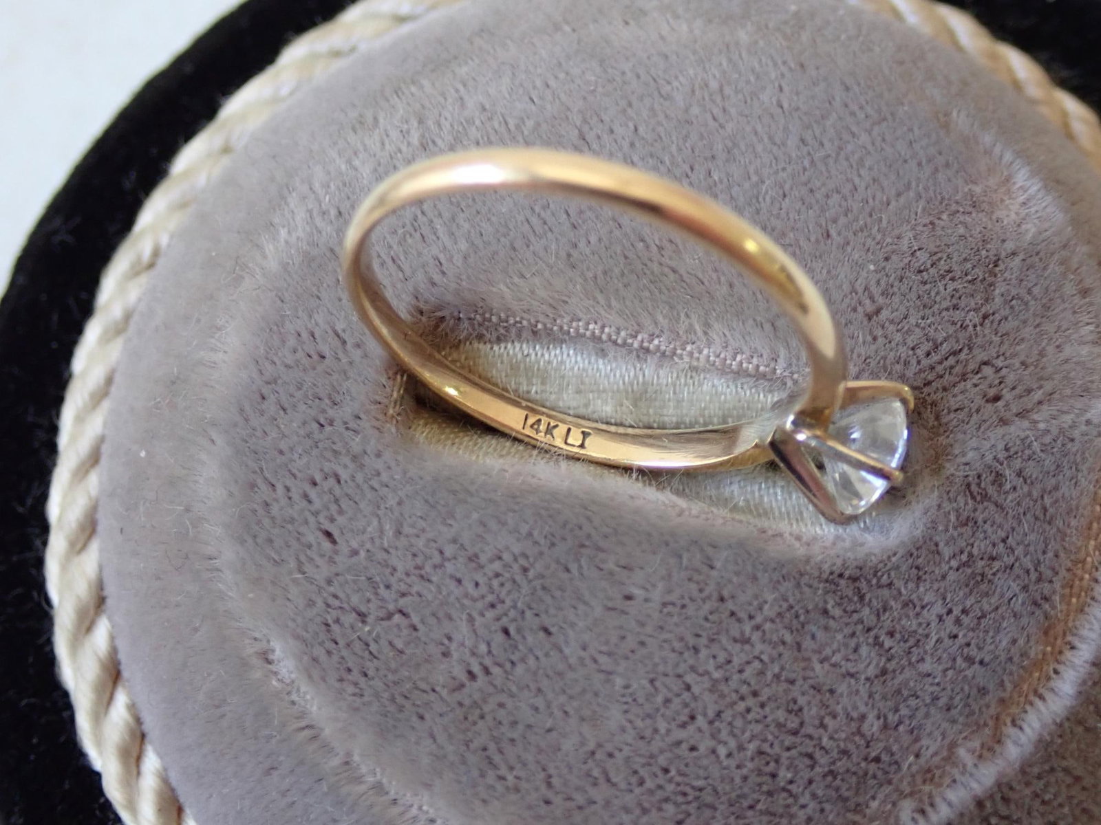 14K Ring with CZ Stone - 4