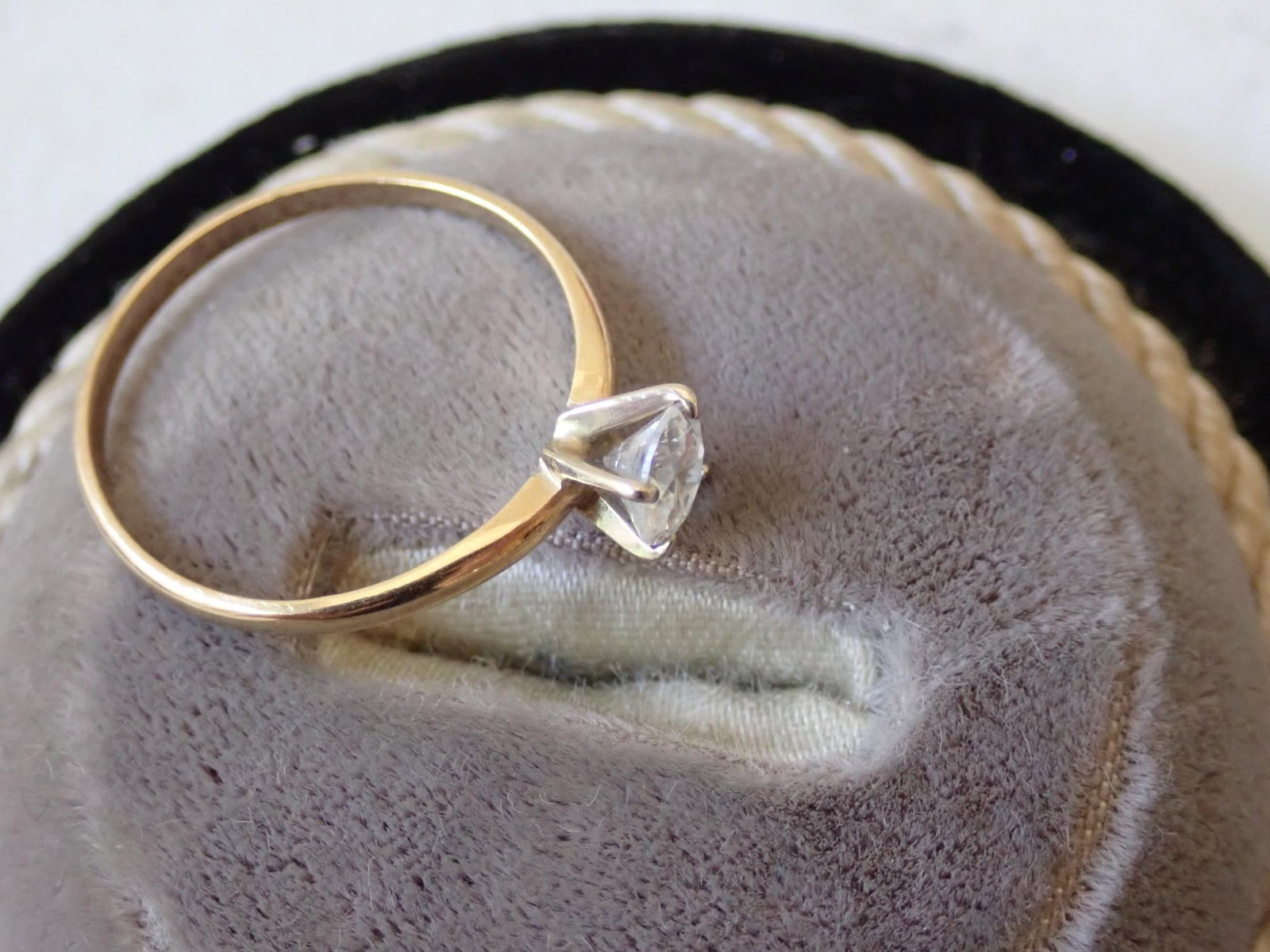 14K Ring with CZ Stone - 5