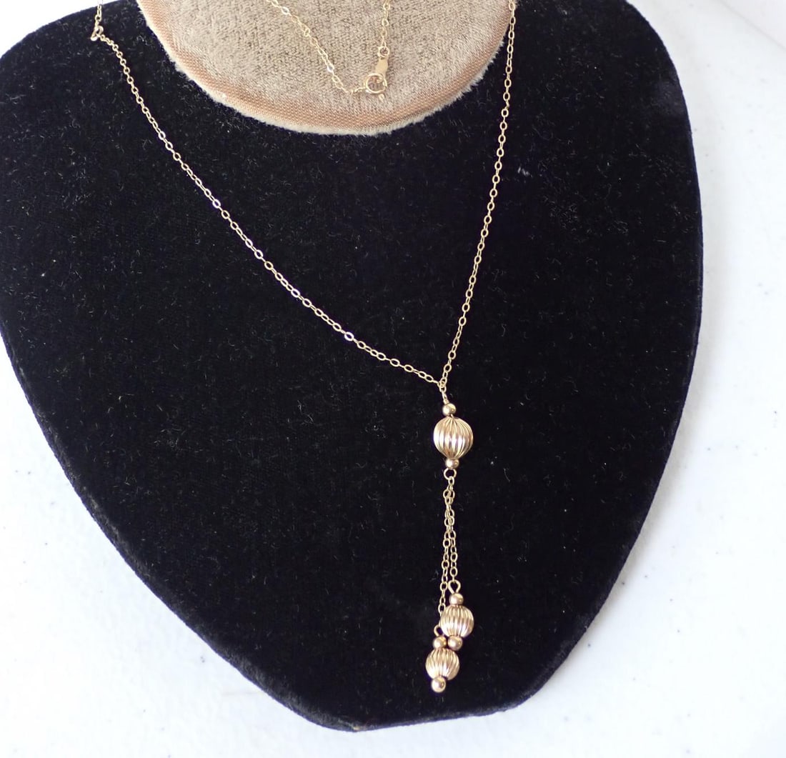 14K Gold Chain Balls: 1.5 Grams
