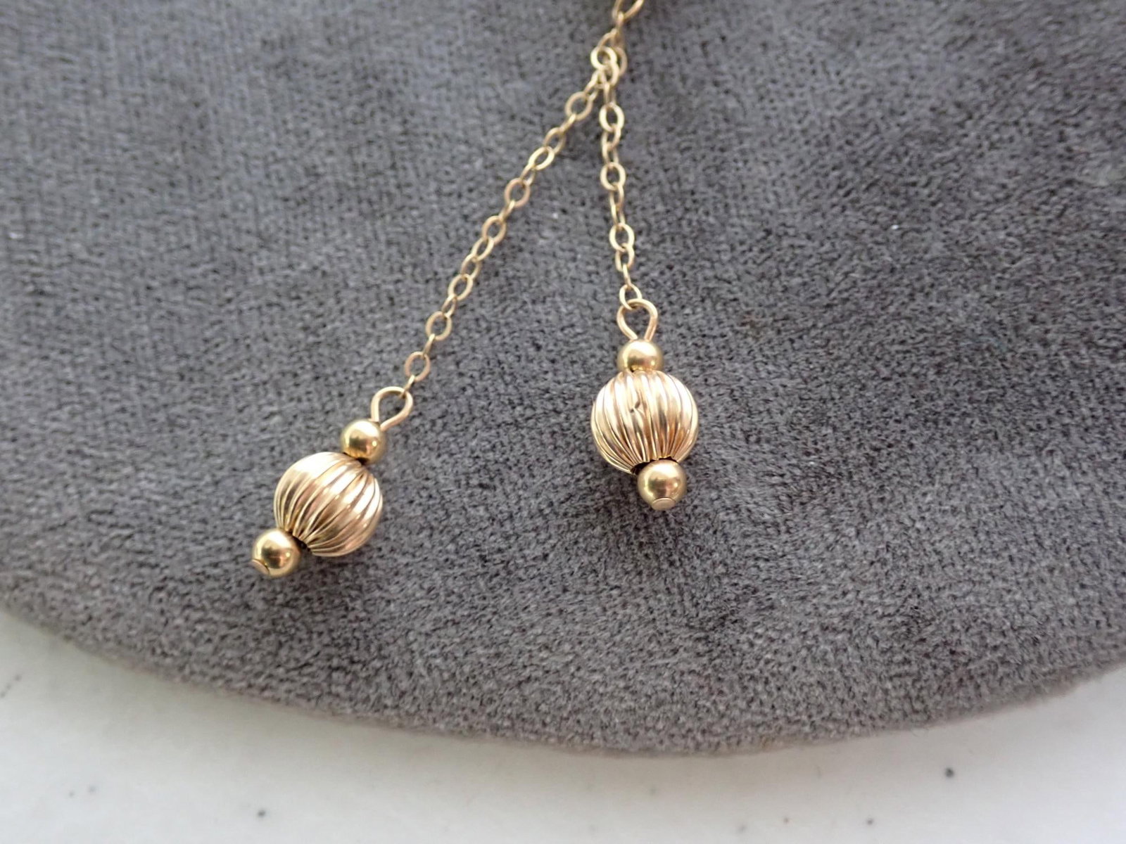14K Gold Chain Balls - 3