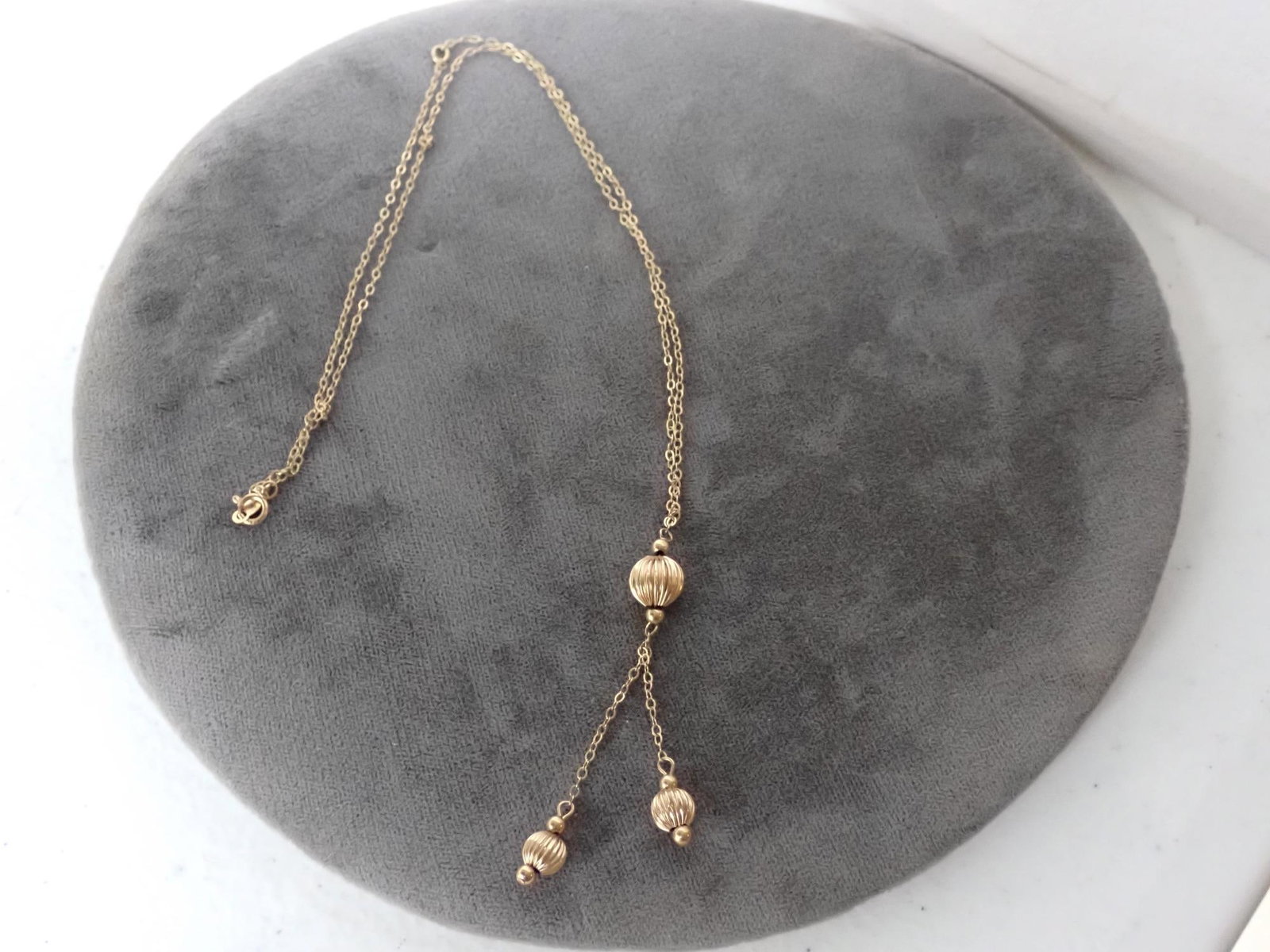 14K Gold Chain Balls - 4