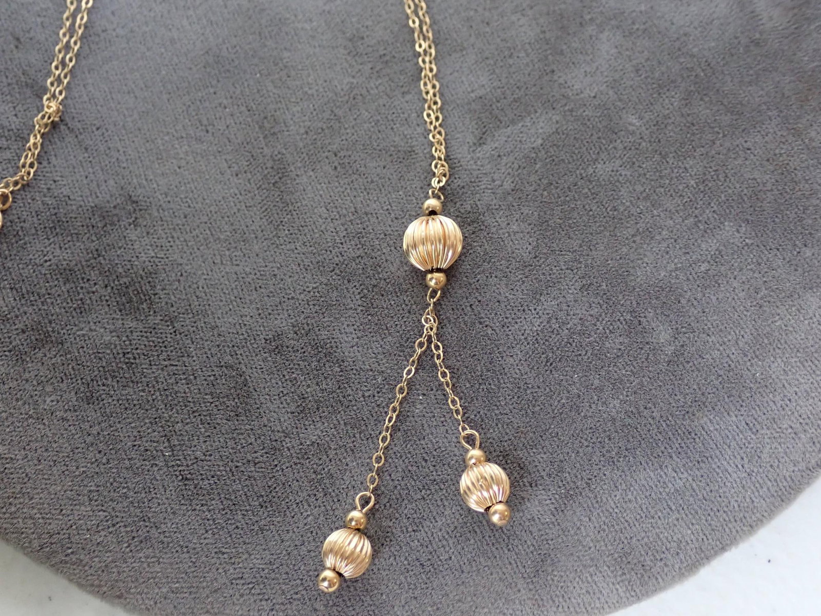 14K Gold Chain Balls - 5