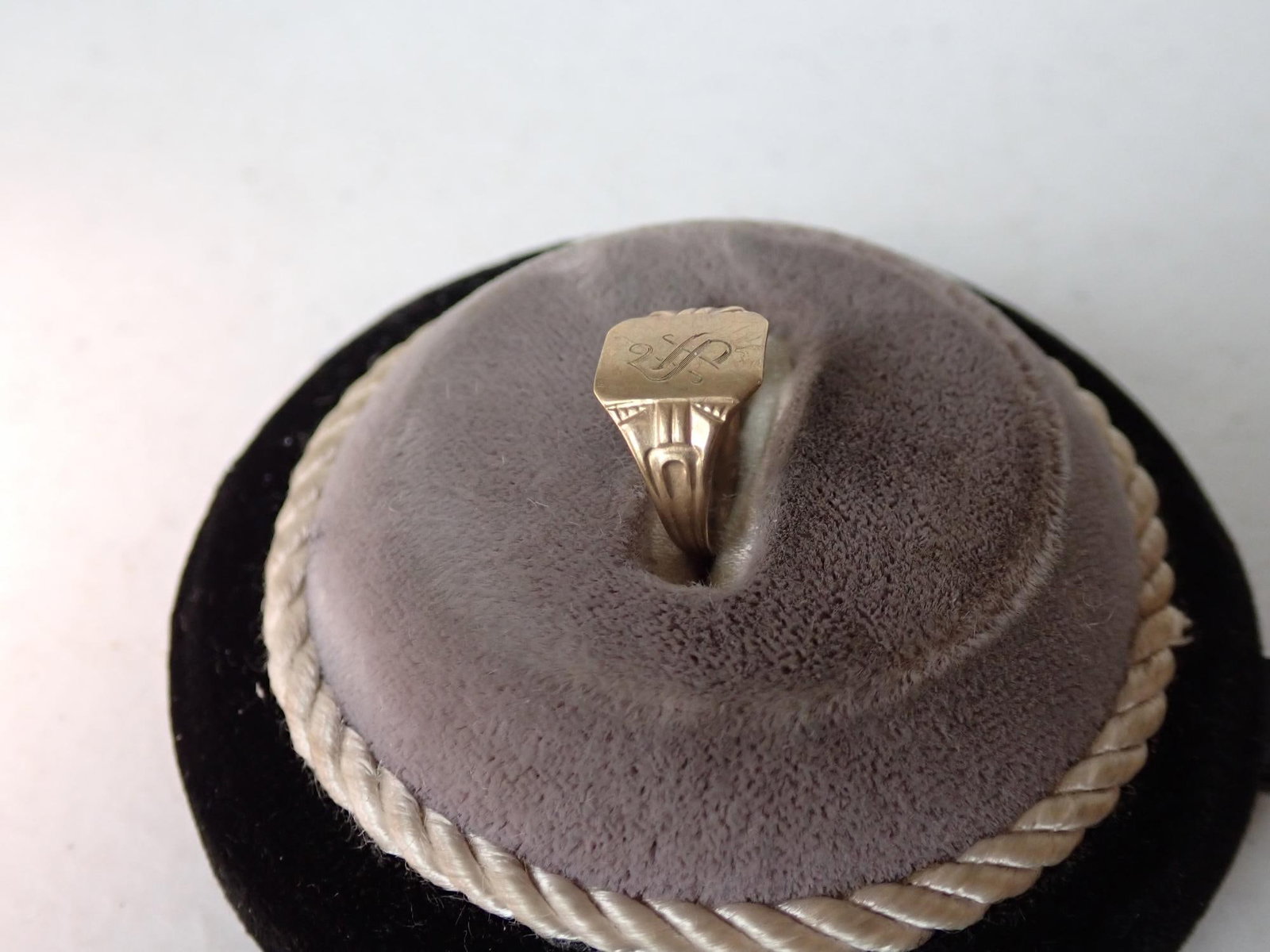 10K Gold Baby Signet Ring - 4