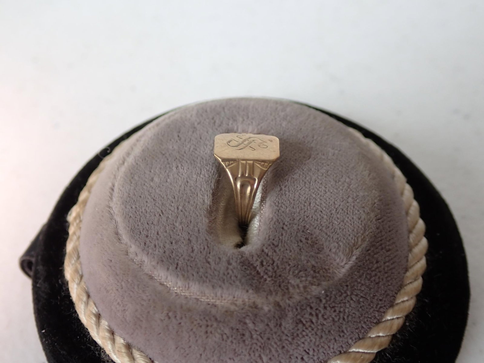 10K Gold Baby Signet Ring - 5