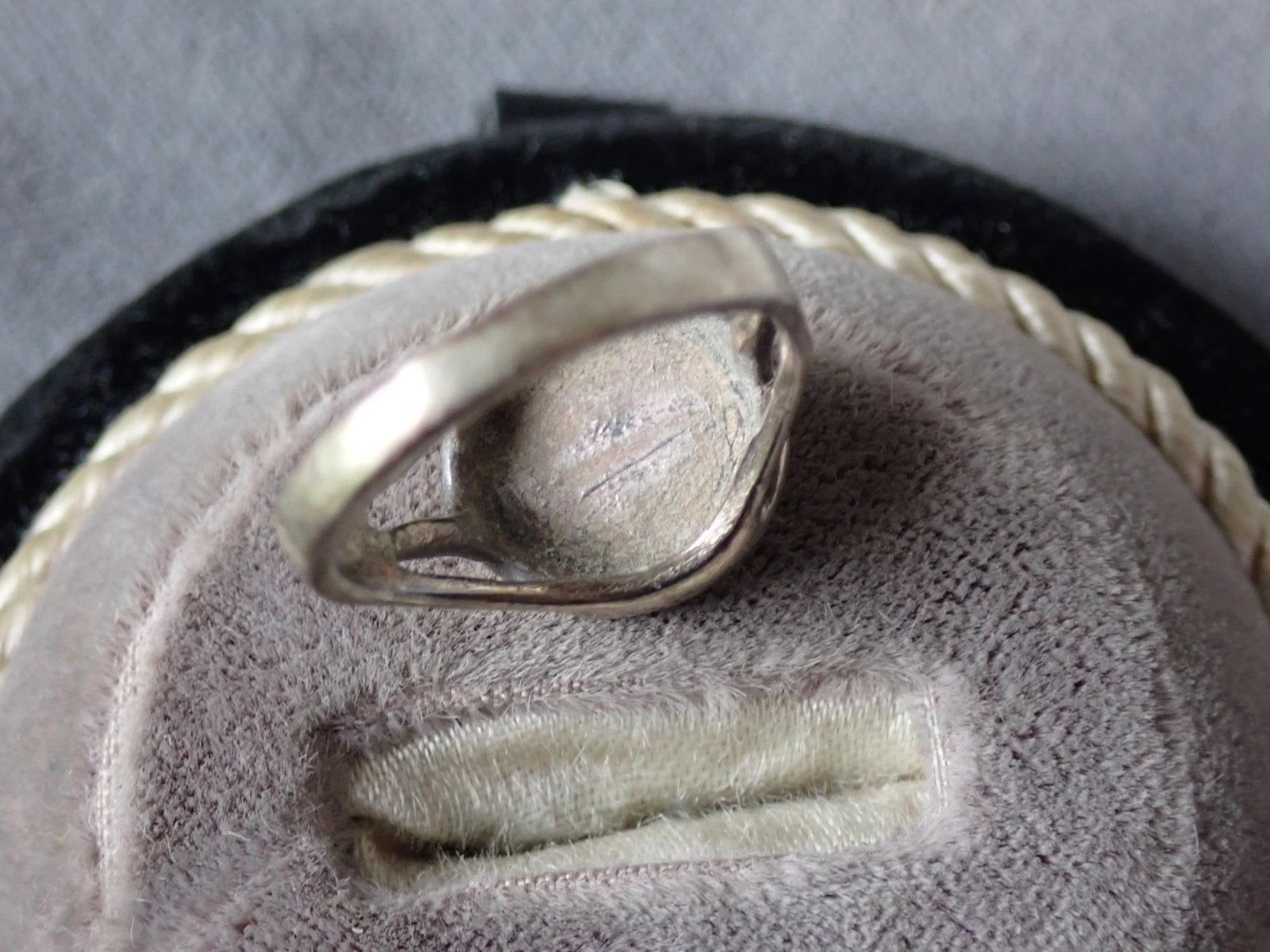 Sterling Silver Ring with 14K Dog Head - 4