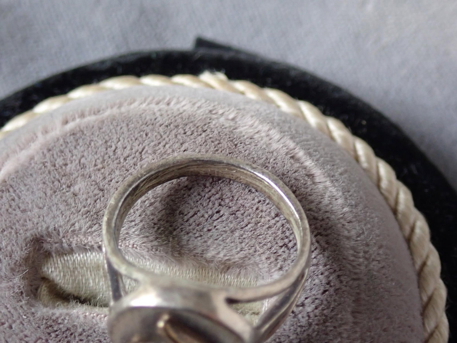 Sterling Silver Ring with 14K Dog Head - 5