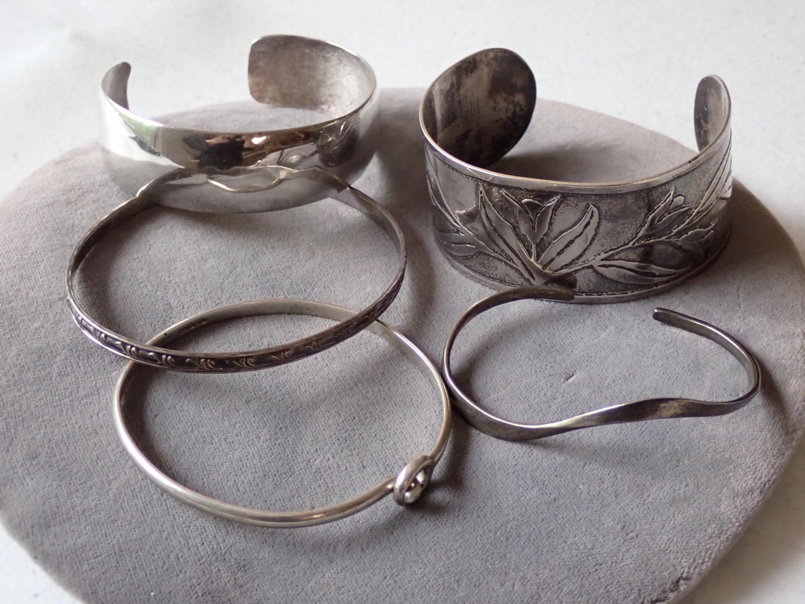 5 Sterling Silver Cuff Bracelets (1 of 9)