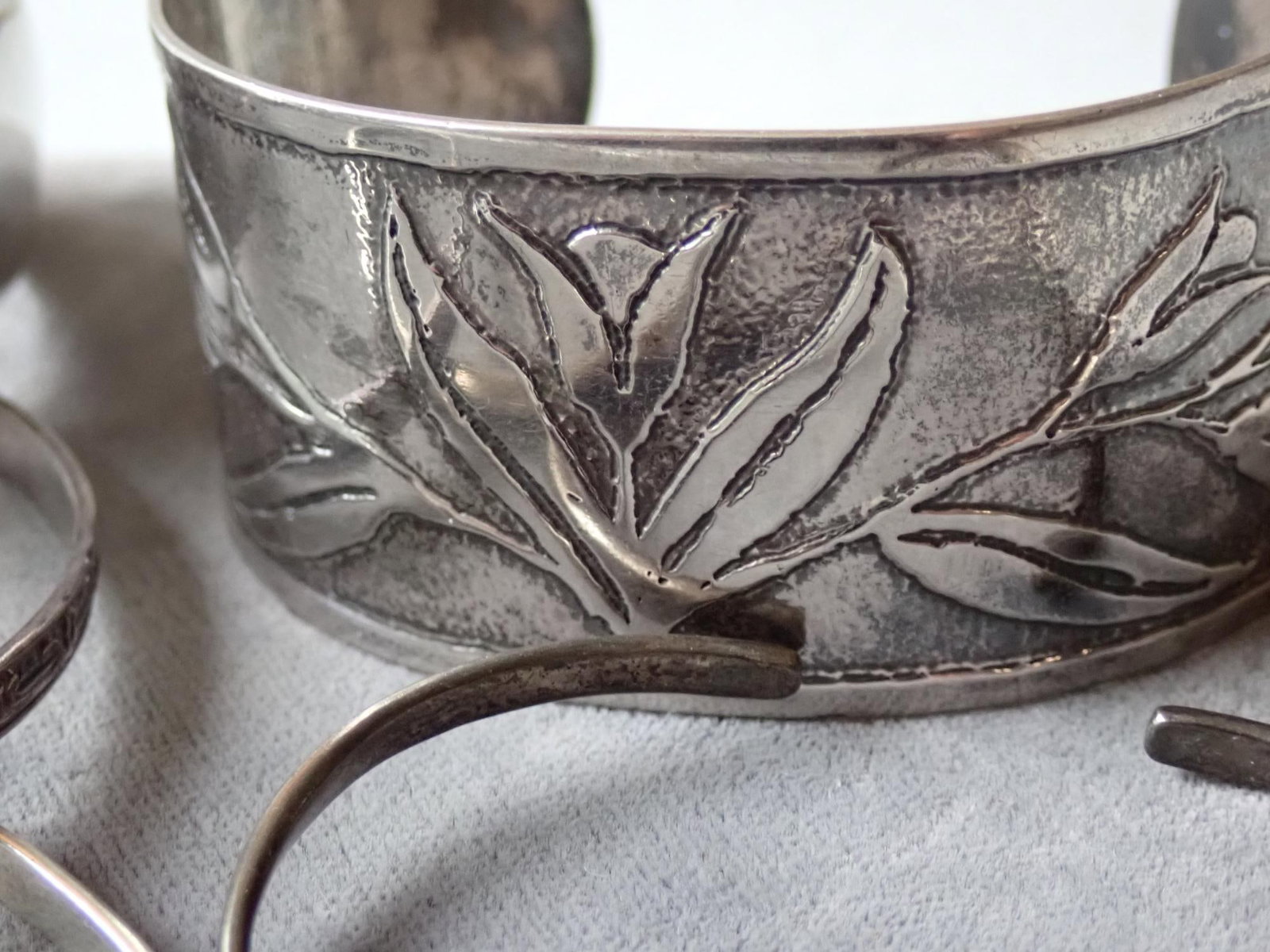 5 Sterling Silver Cuff Bracelets - 5