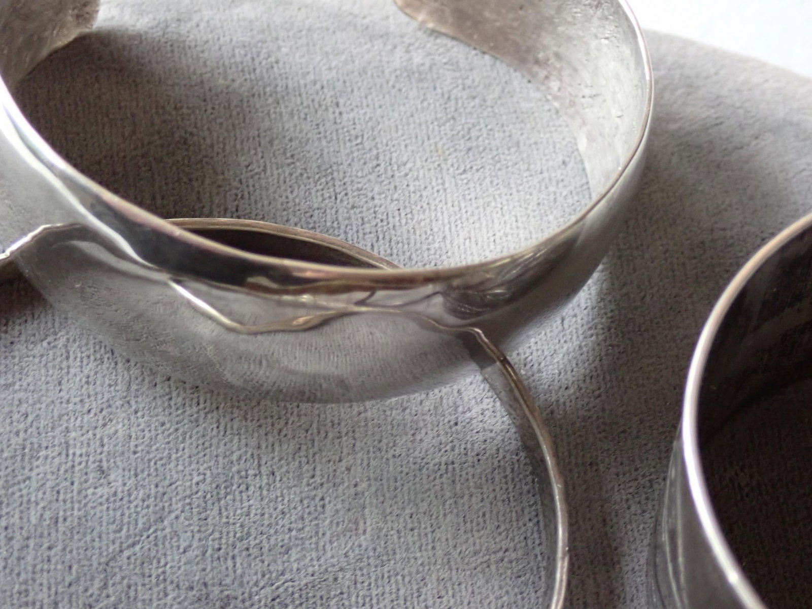 5 Sterling Silver Cuff Bracelets - 6