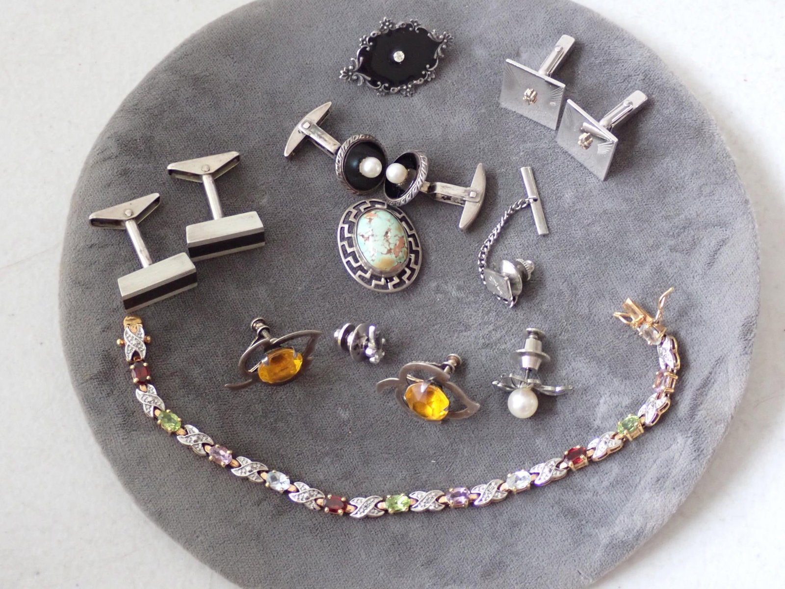 Sterling Cuff Links and Other Sterling (1 of 15)