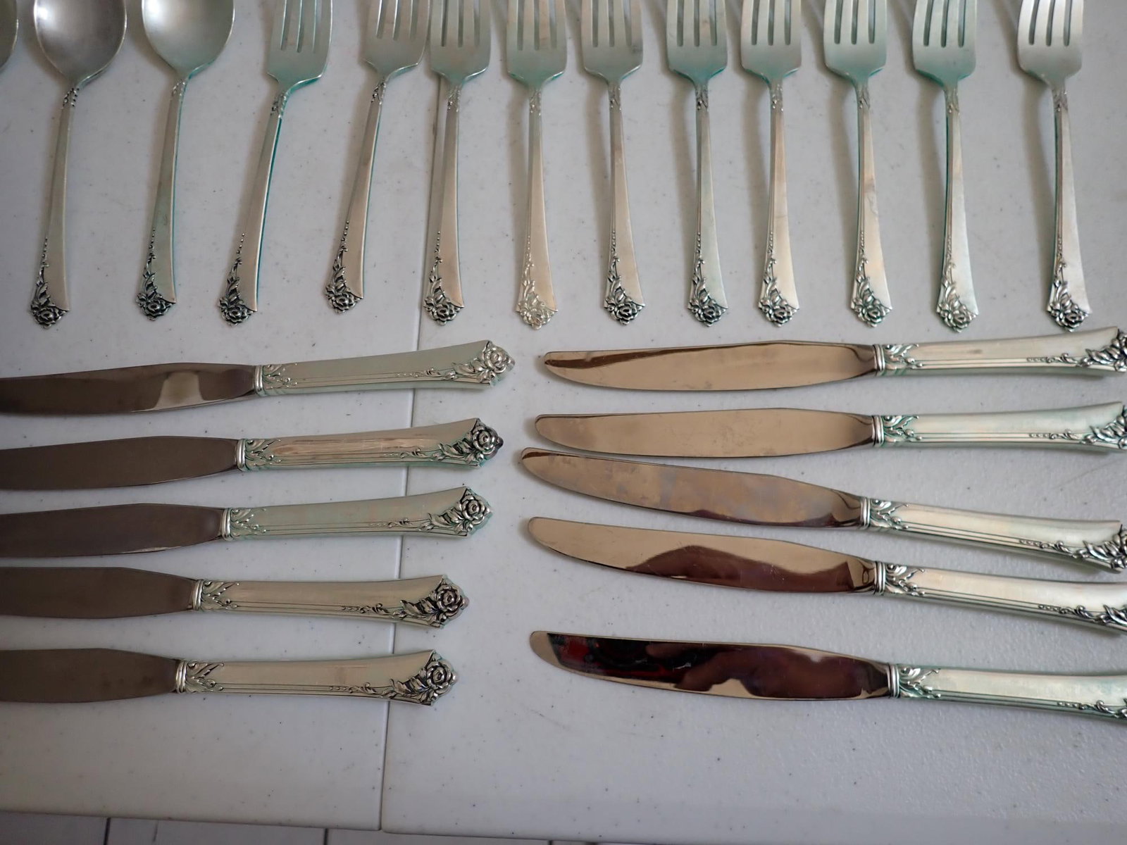 Heirloom Sterling Flatware Set - 10