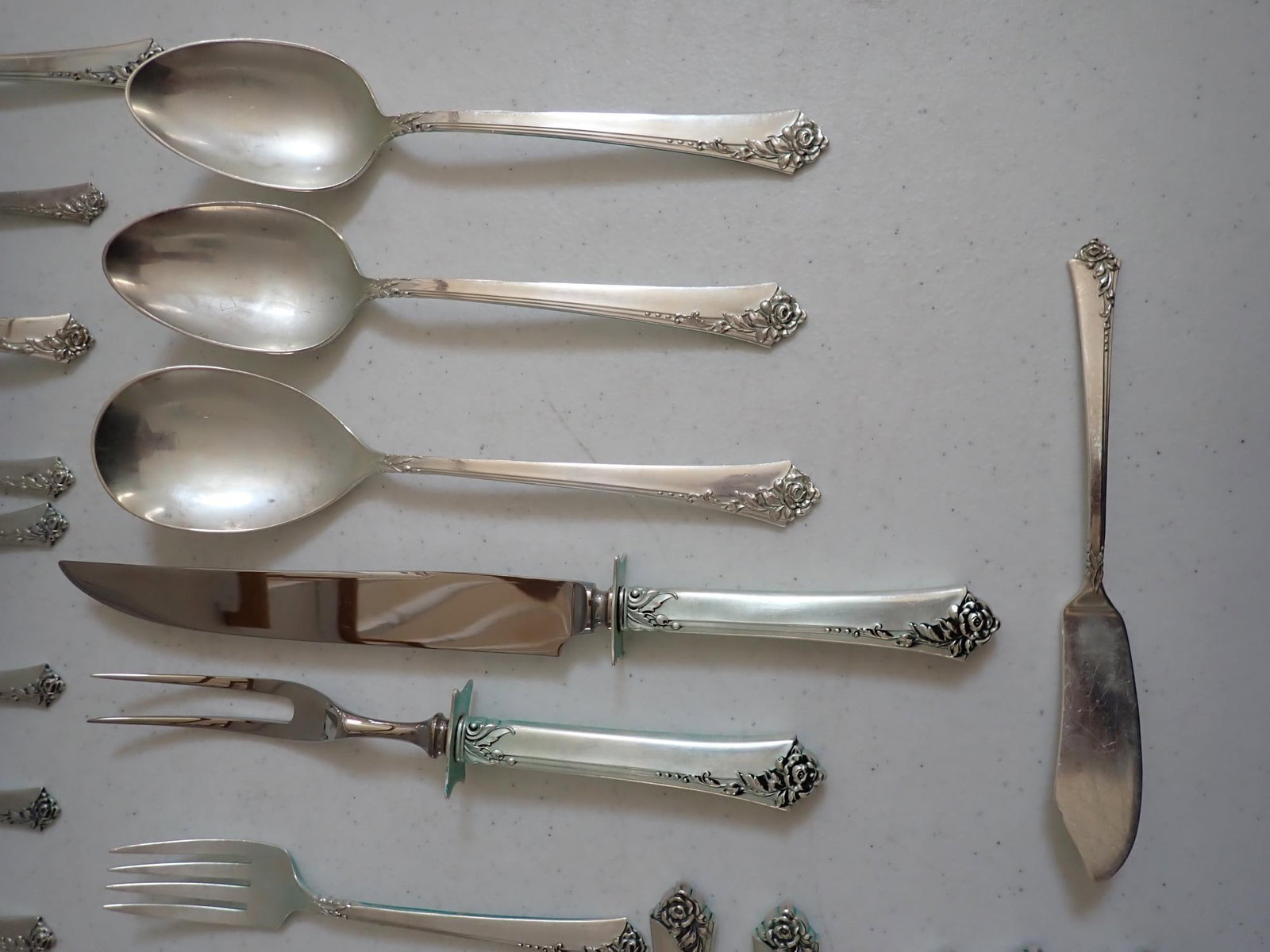 Heirloom Sterling Flatware Set - 11