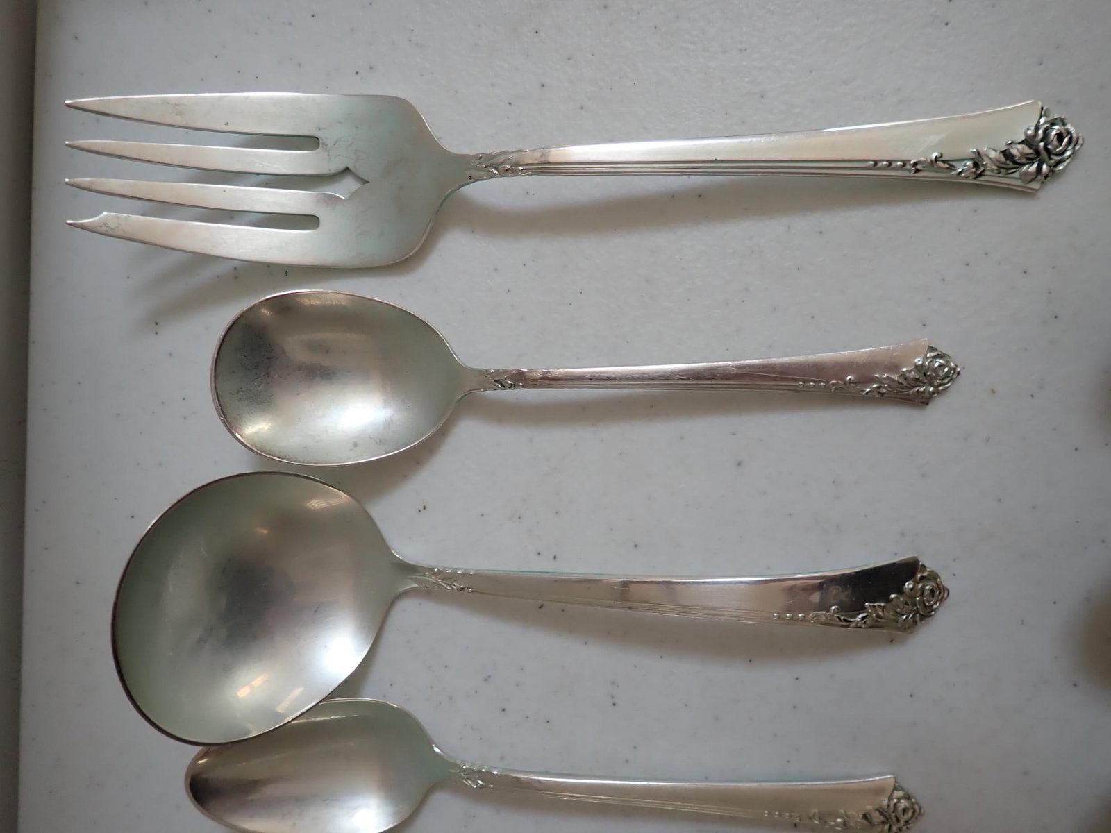 Heirloom Sterling Flatware Set - 5