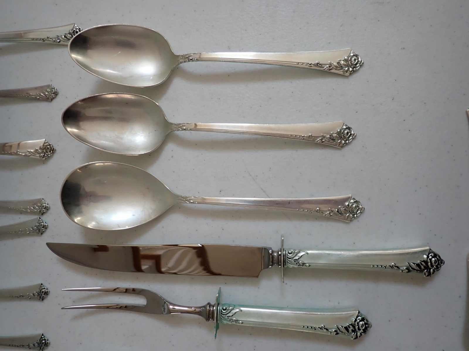 Heirloom Sterling Flatware Set - 8
