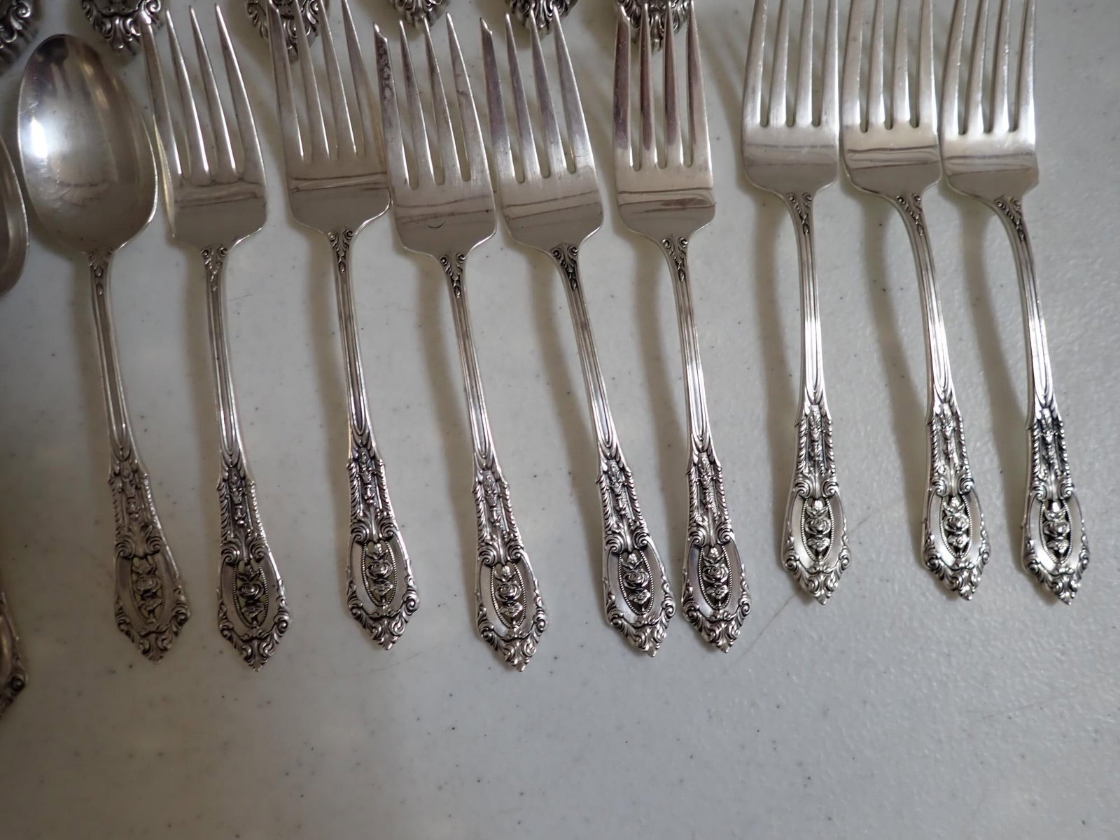 Rosepoint Wallace Sterling Flatware Set - 9