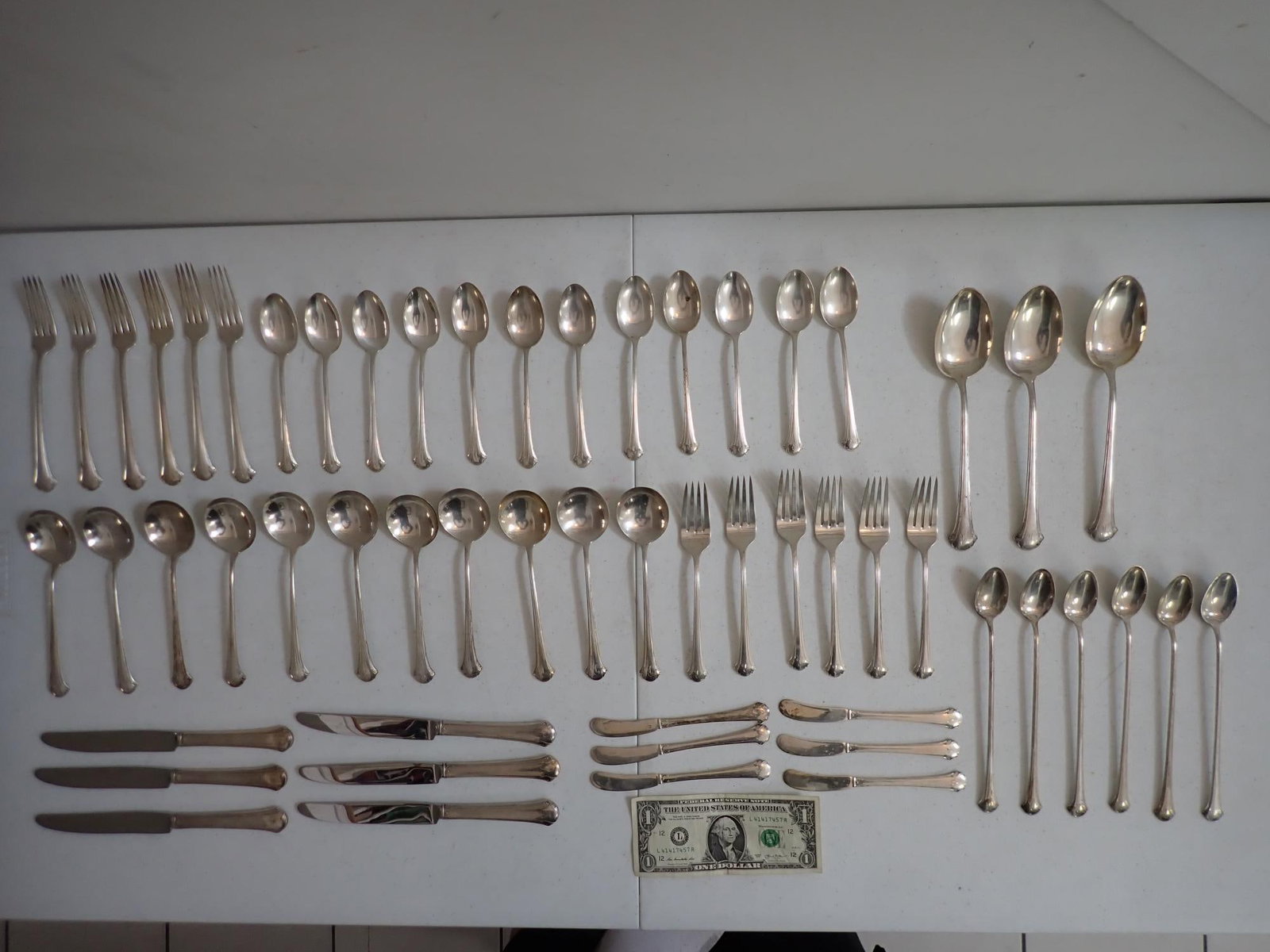 Towle Chippendale Sterling Flatware Set 56 Piece - 2
