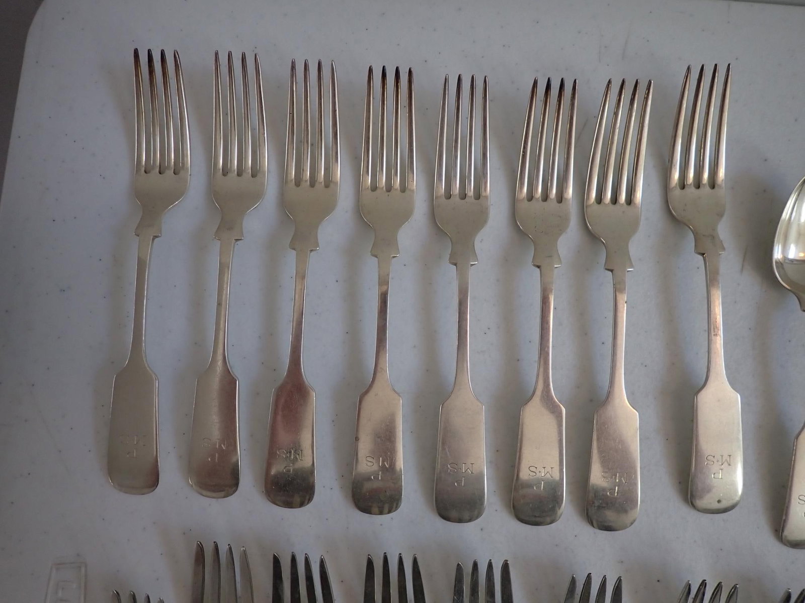 Sterling Old English Tipt Gorham Flatware Set - 3