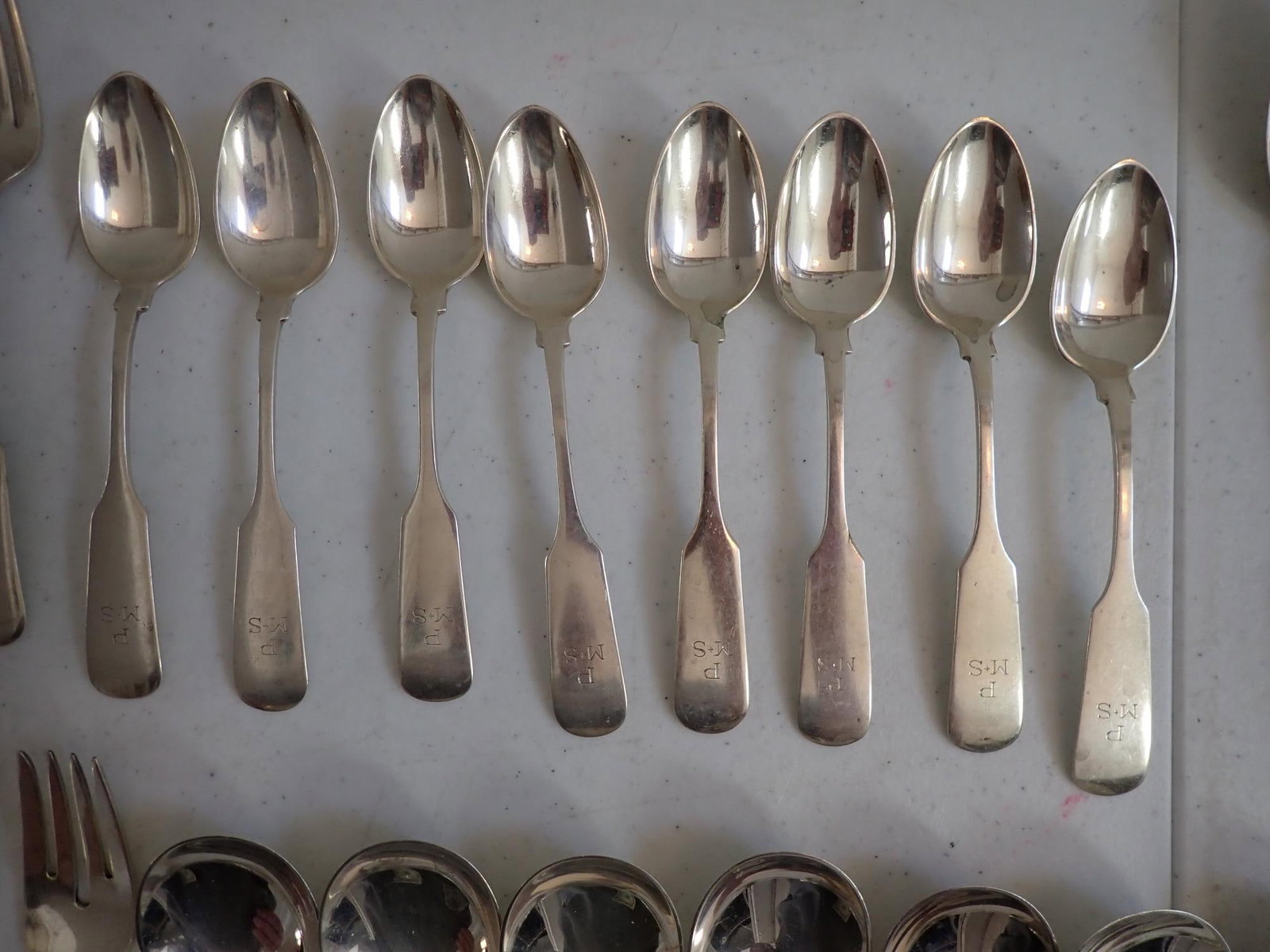 Sterling Old English Tipt Gorham Flatware Set - 4