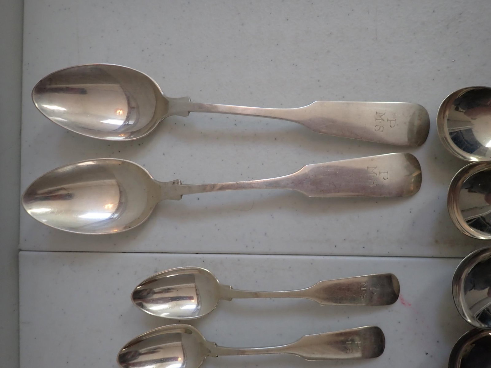 Sterling Old English Tipt Gorham Flatware Set - 5
