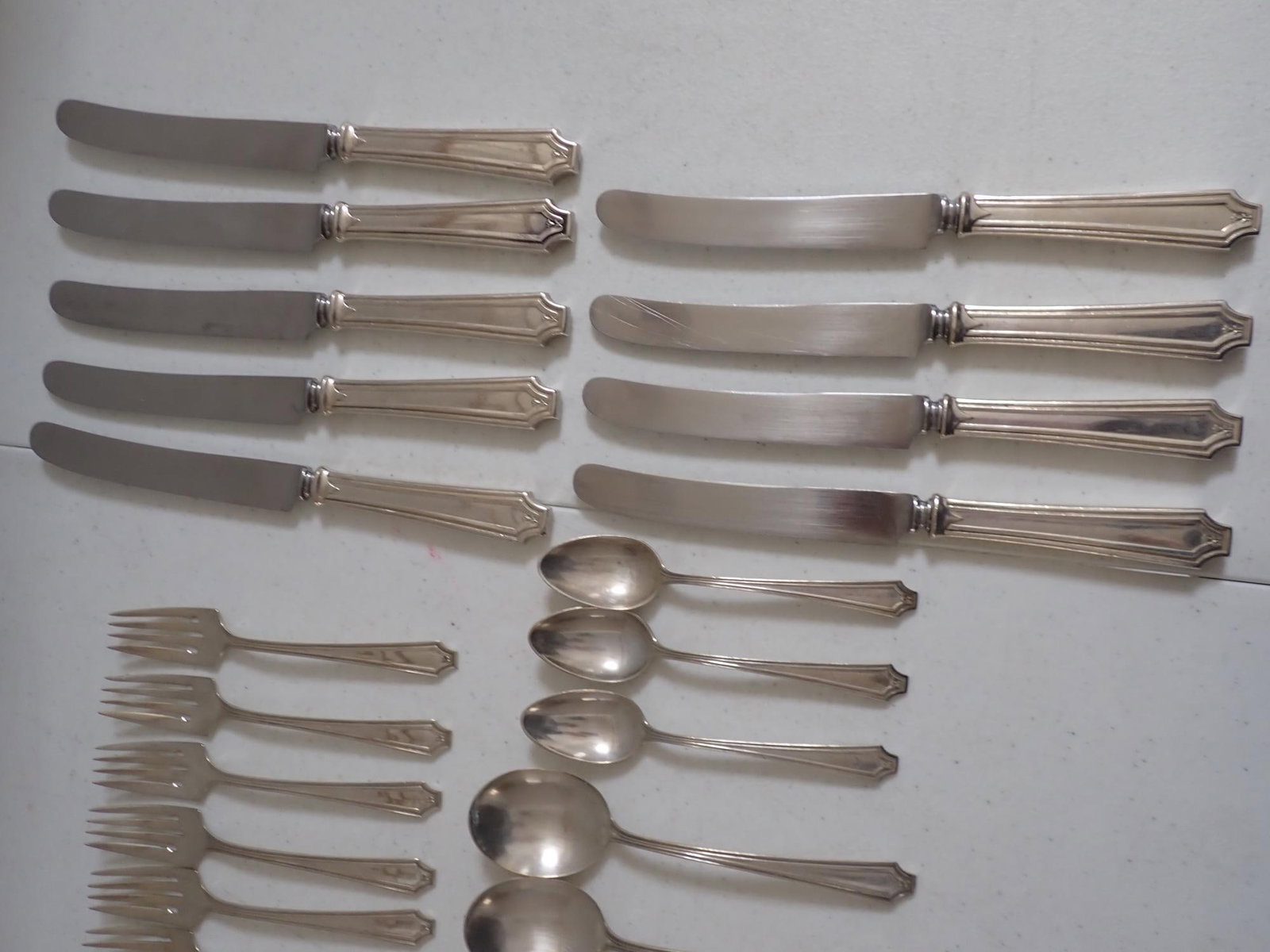 Sterling Silver Flatware Set - 6