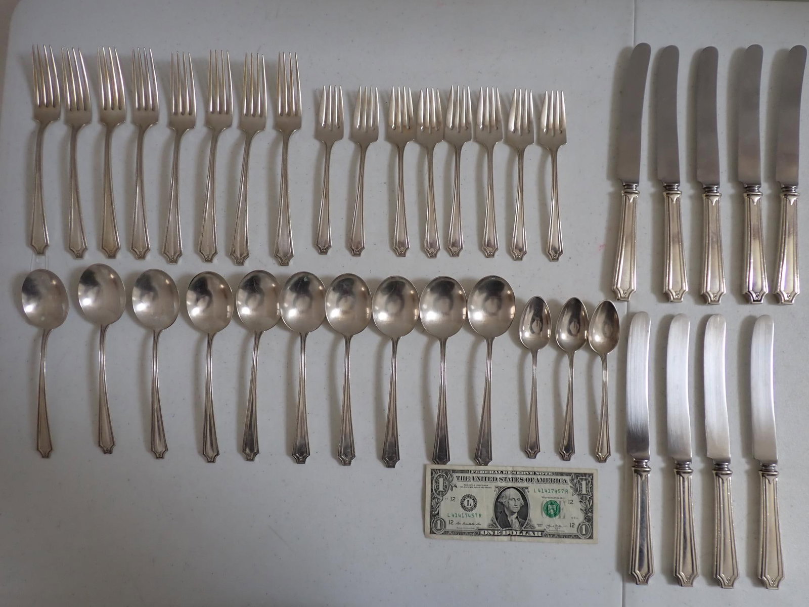 Sterling Silver Flatware Set - 7