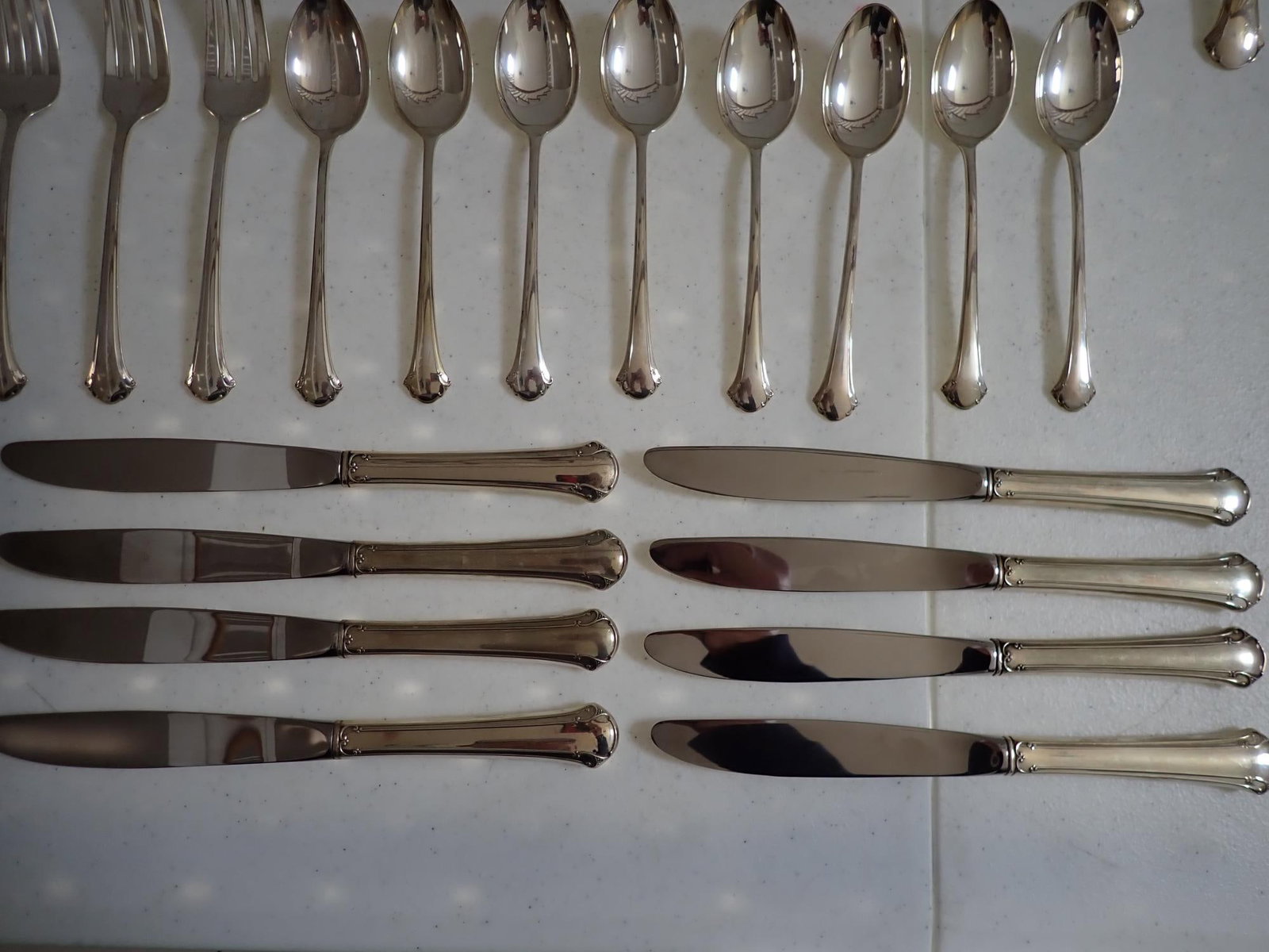 Towle Chippendale Sterling Flatware Set - 8