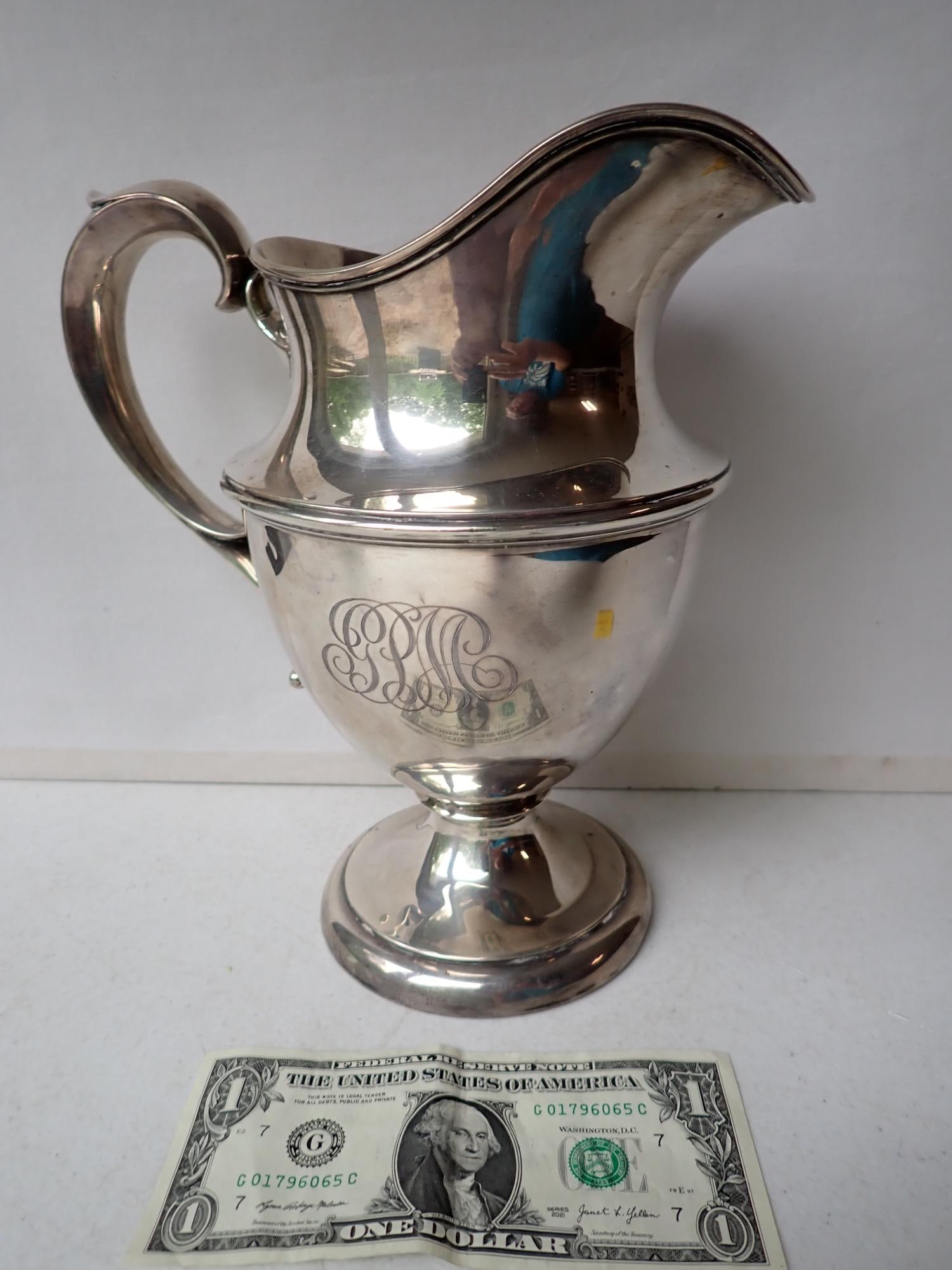 Sterling Silver 3 1/2" Pints Water Pitcher - 2