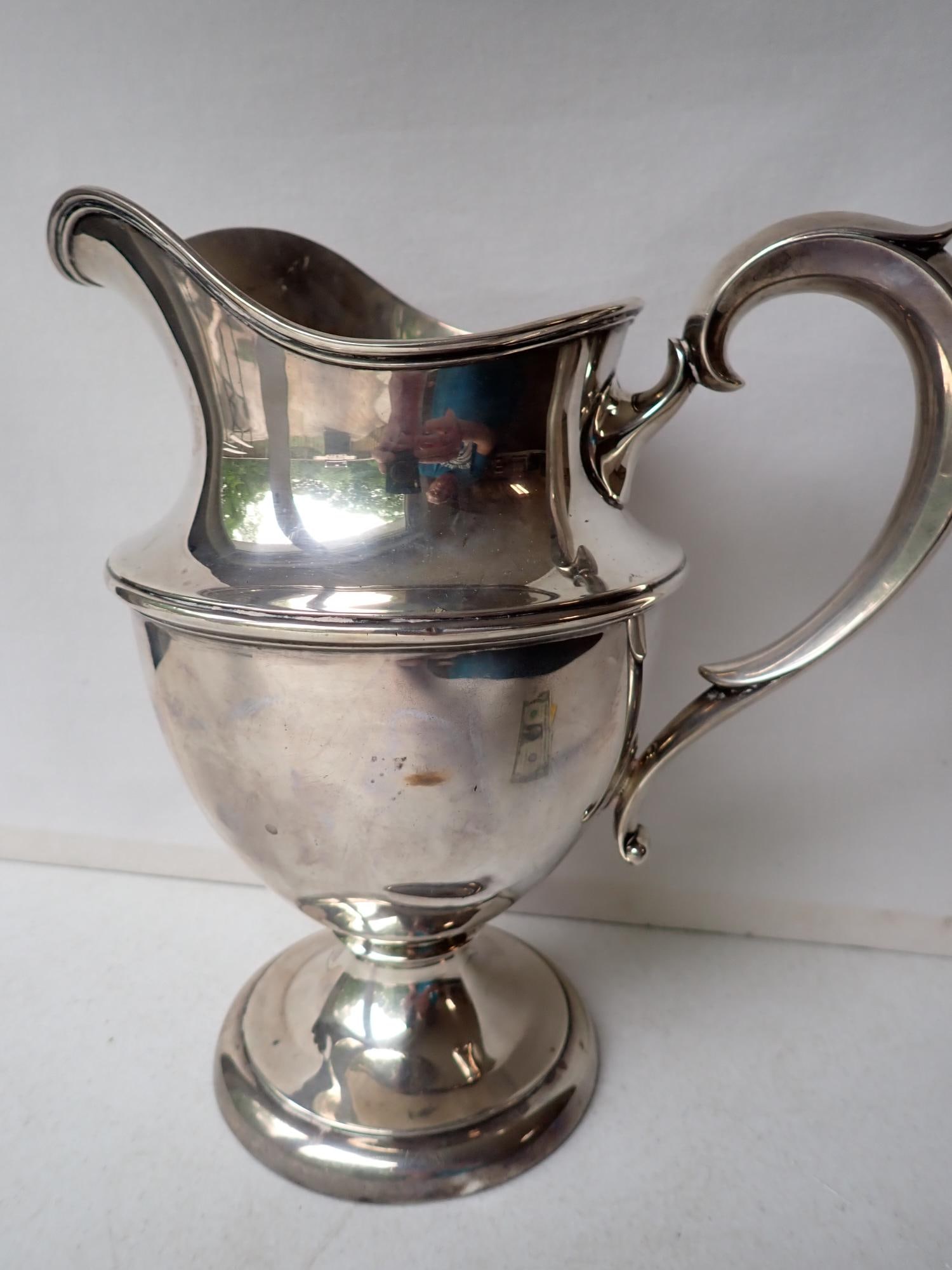 Sterling Silver 3 1/2" Pints Water Pitcher - 3