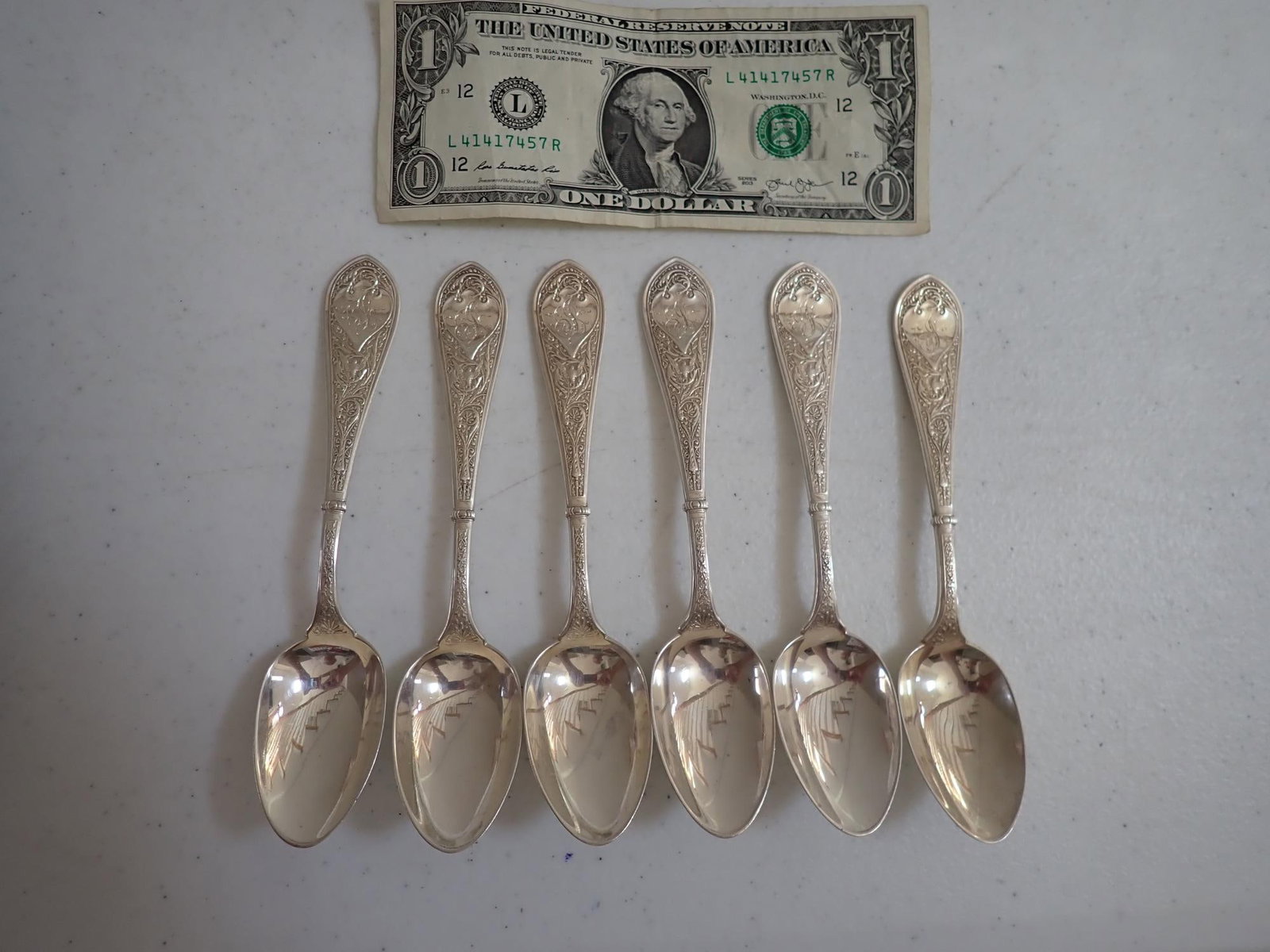 12 Sterling Dinner Forks 7" - 7