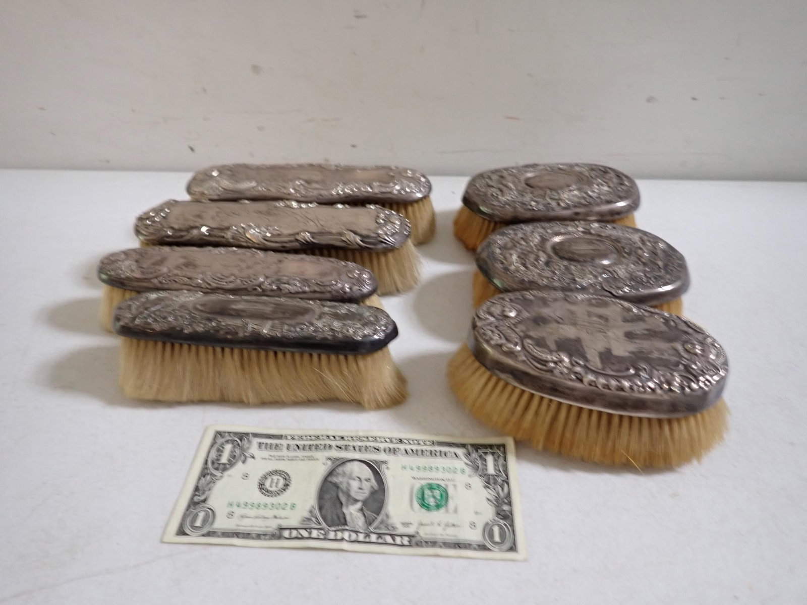7 Sterling Brushes - 2